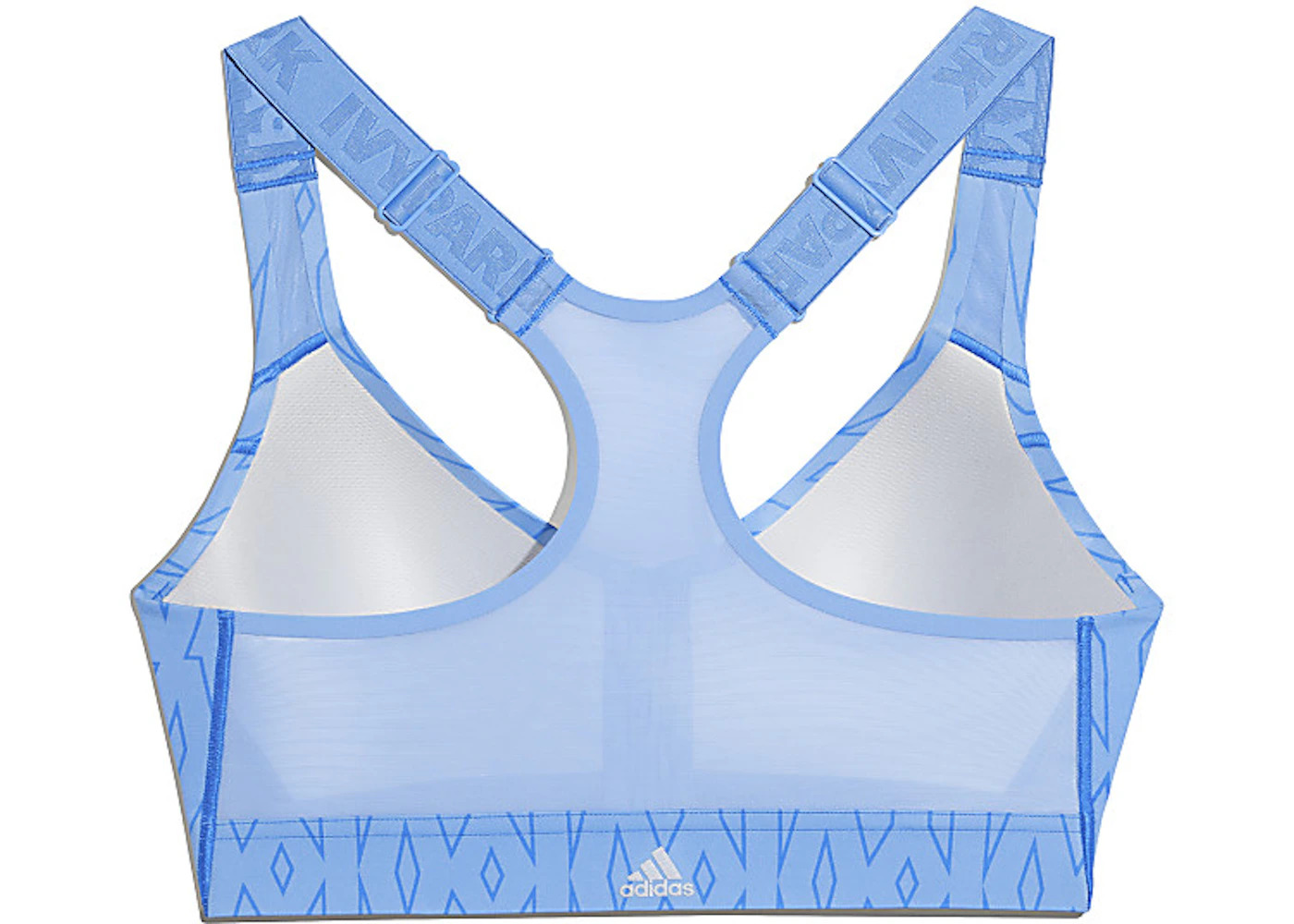 adidas Ivy Park Medium-Support Monogram Cutout Bra Light Blue - 2