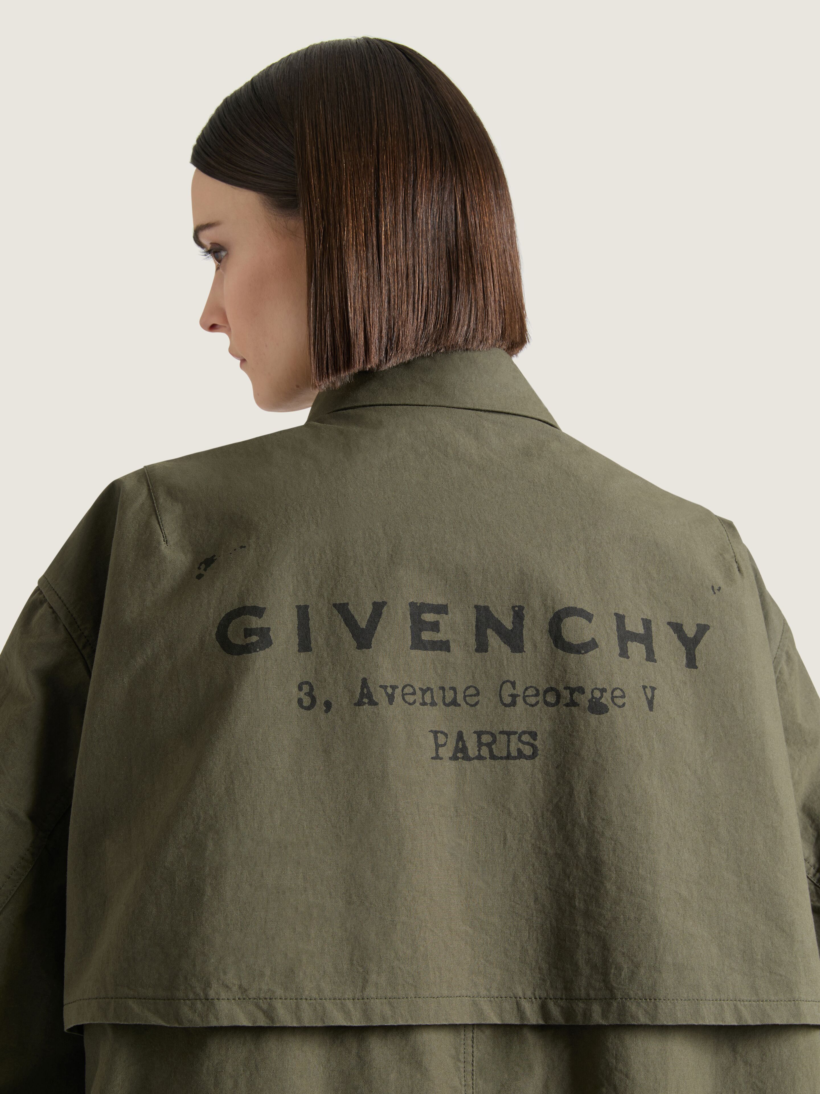 PARKA IN COTTON WITH GIVENCHY STAMP PRINT - 4