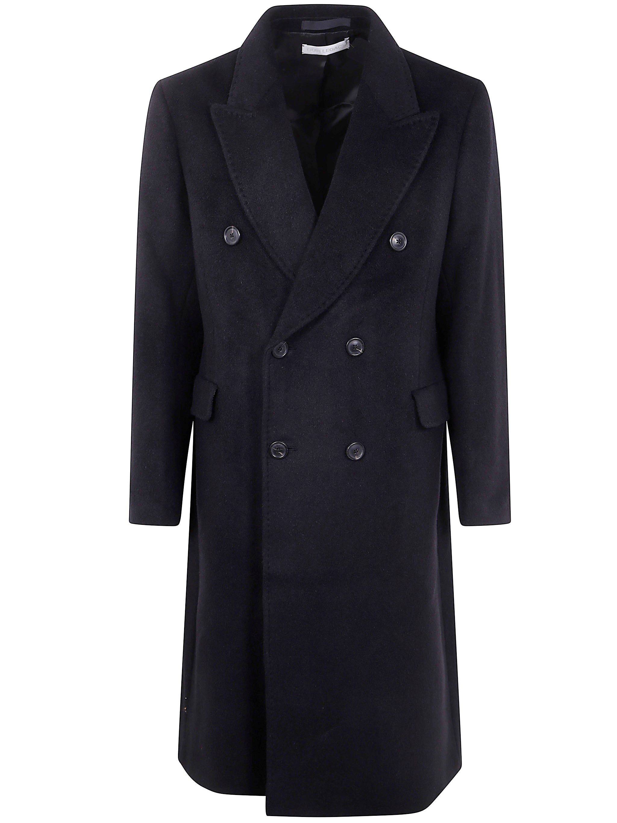 The OUR LEGACY WHALE Mens Coat is a sophisticated addition to any modern man's wardrobe. Crafted fro - 1