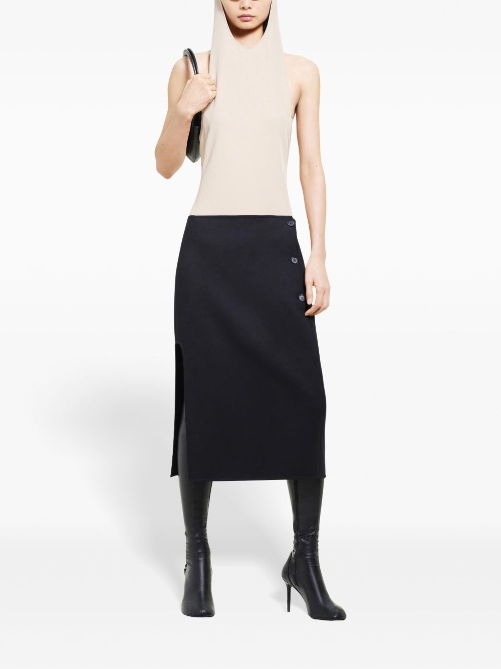 Illusion hooded bodysuit - 2