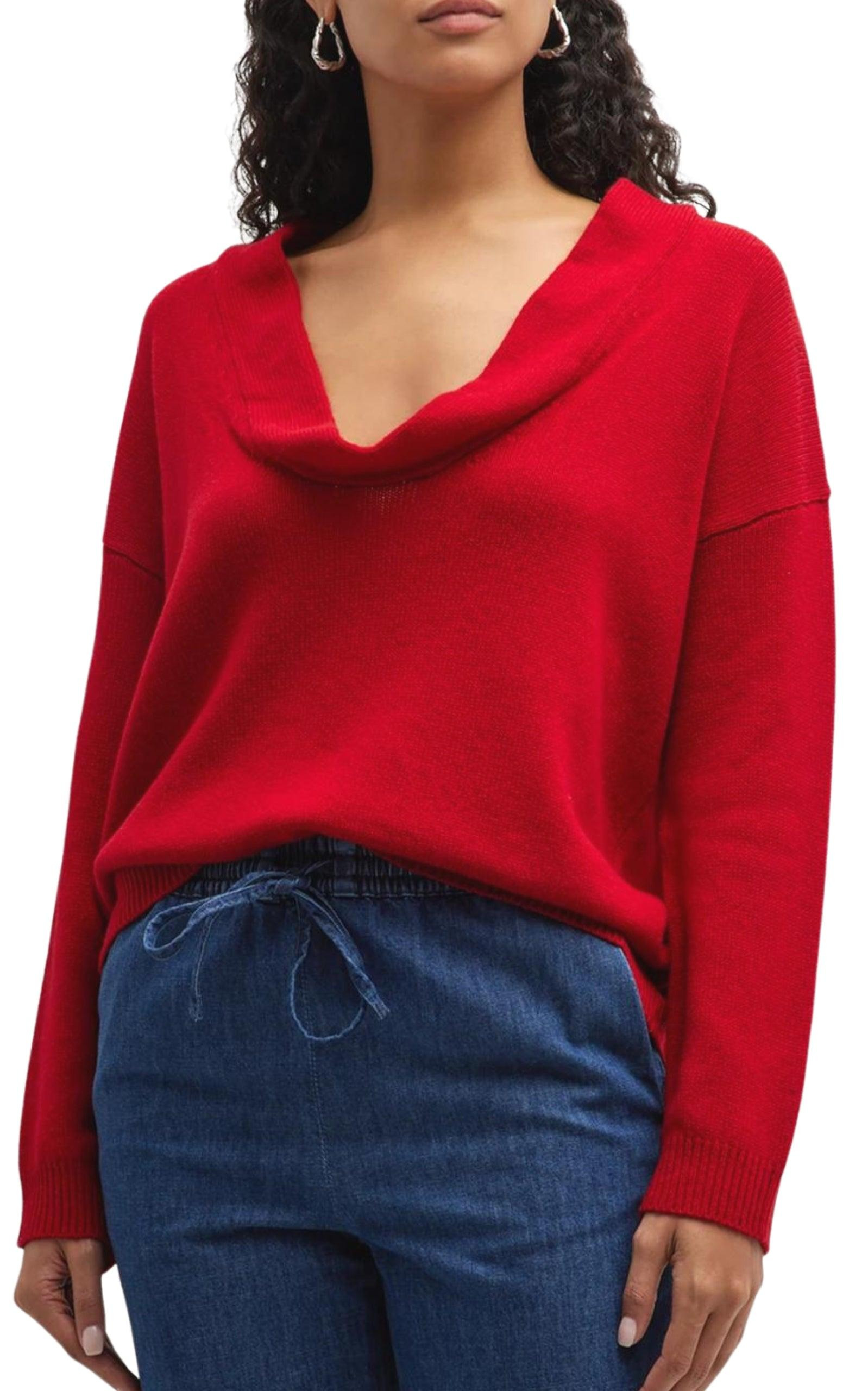 Straight Hem Long-Sleeved Junper - 4