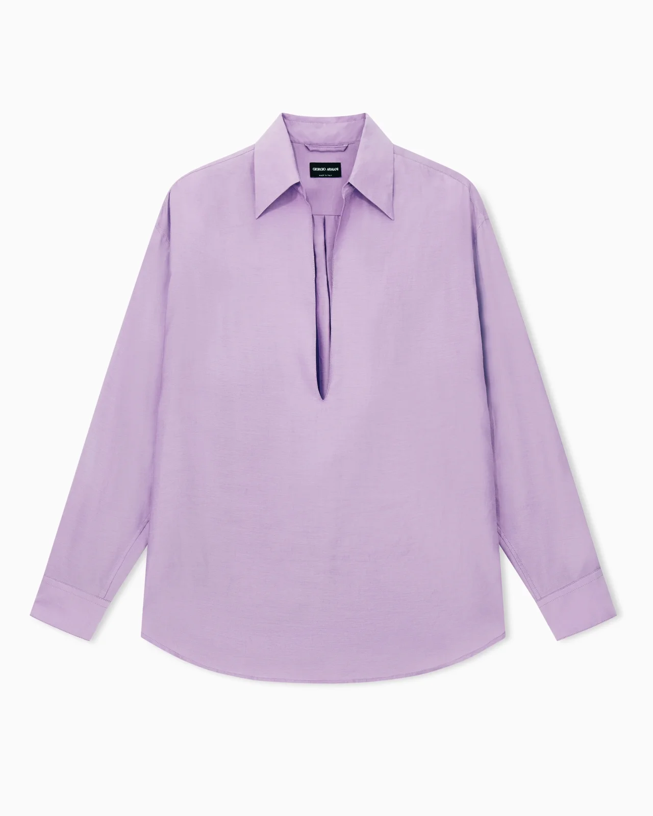 LYOCELL AND SILK OPEN SHIRT - 1