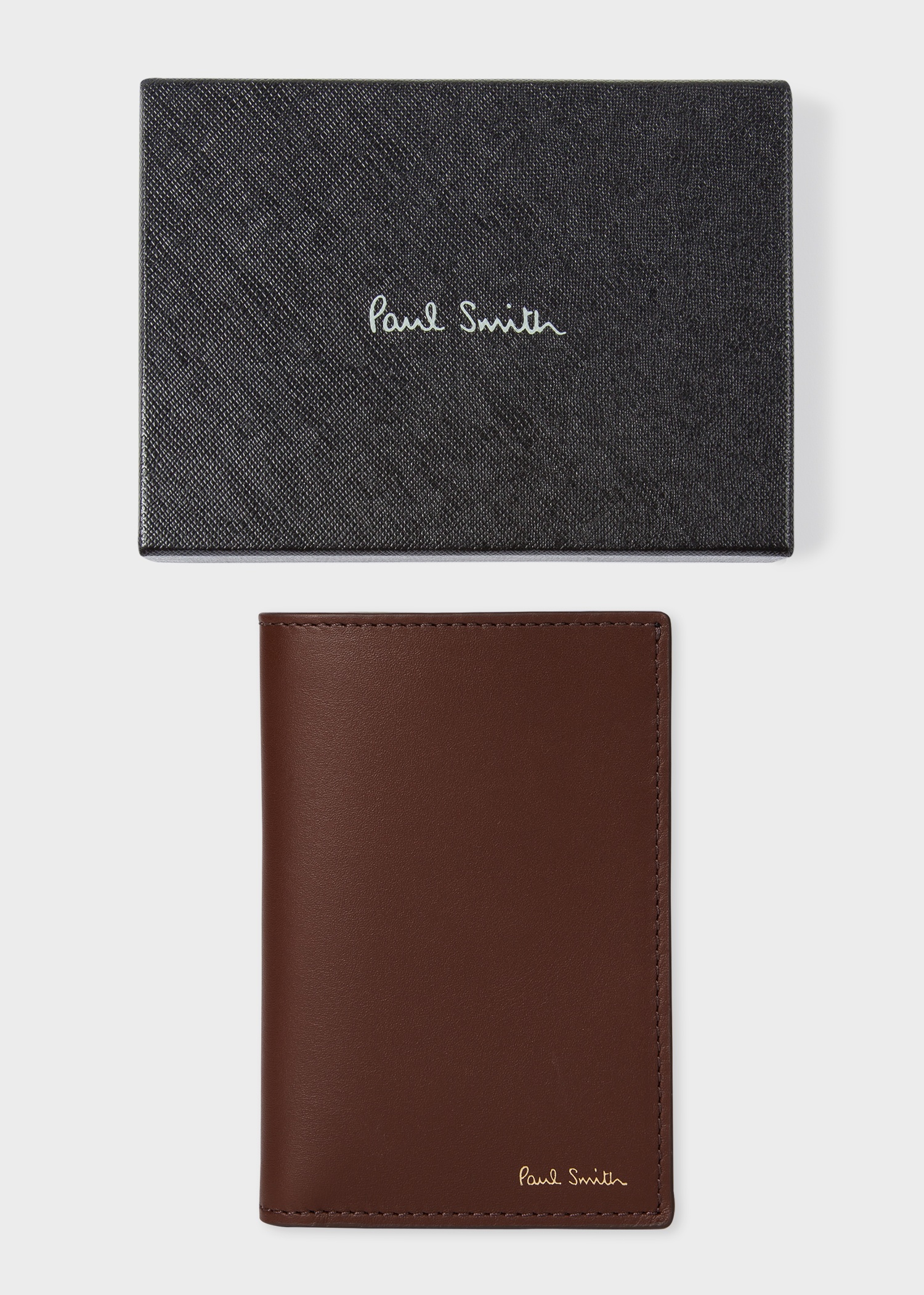 Brown 'Signature Stripe' Interior Credit Card Wallet - 4