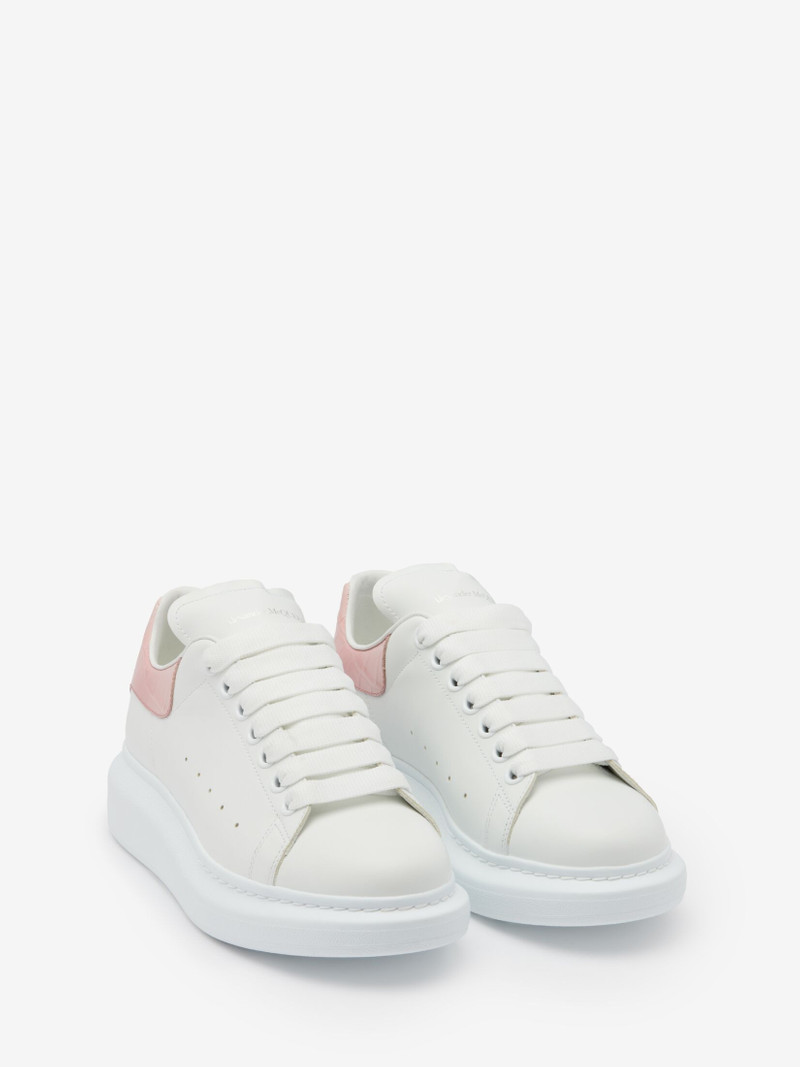 Alexander McQueen Women's Oversized Sneaker in White/clay outlook