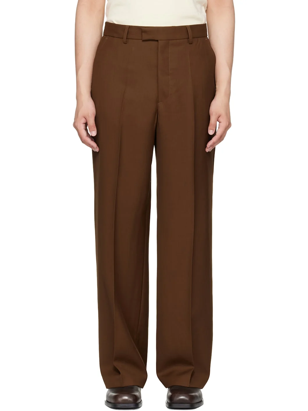 Brown Relaxed Primo Trousers - 1