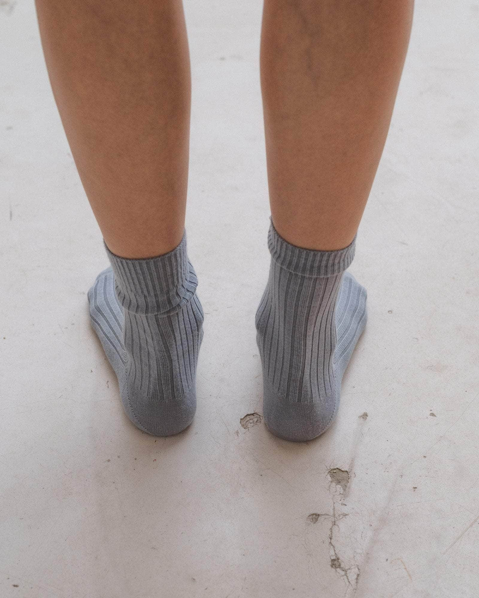 Rib Overankle Socks - Organic Cotton Rib - 2