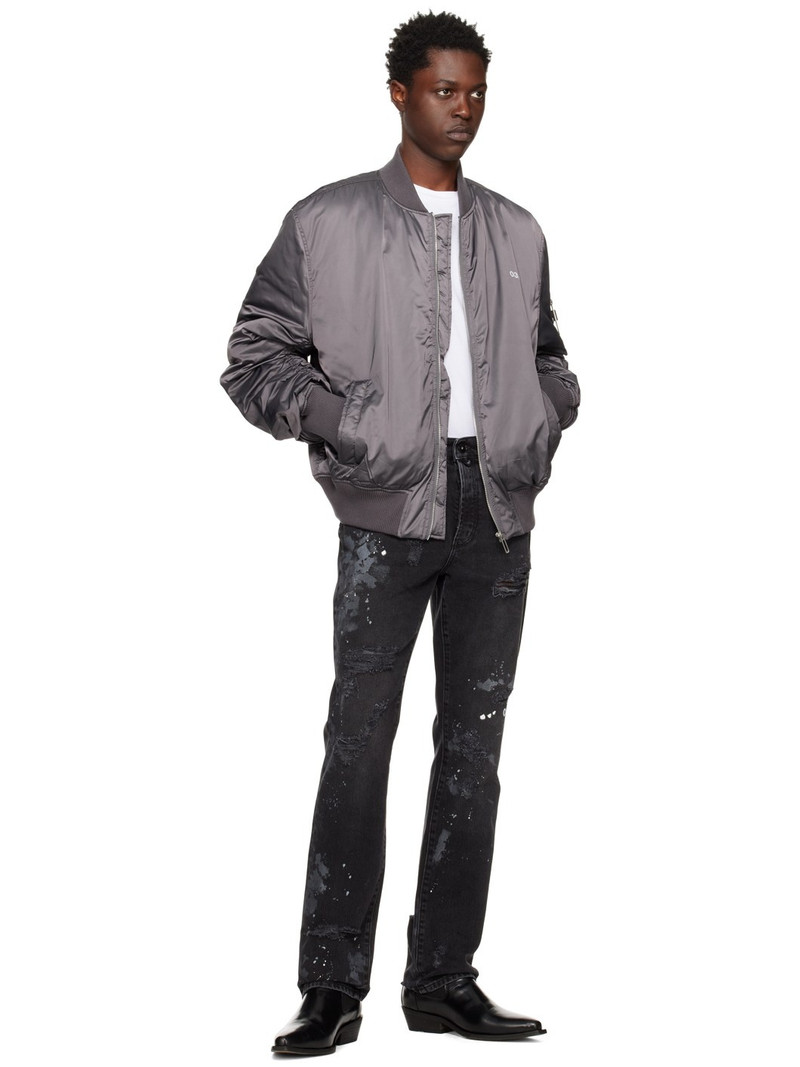 032c Black Double Shift Painter's Jeans outlook