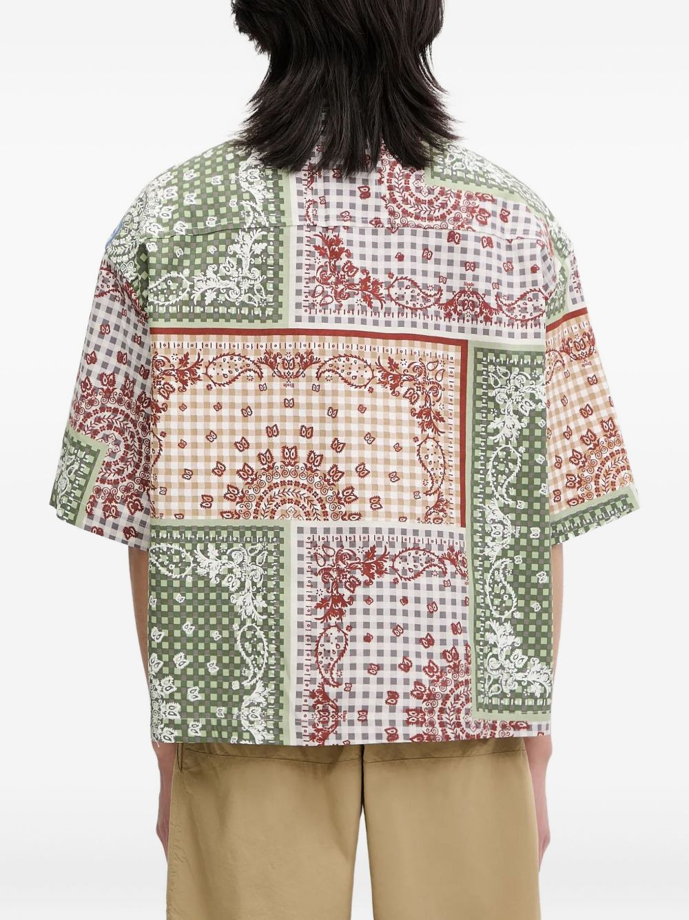 patchwork shirt - 3