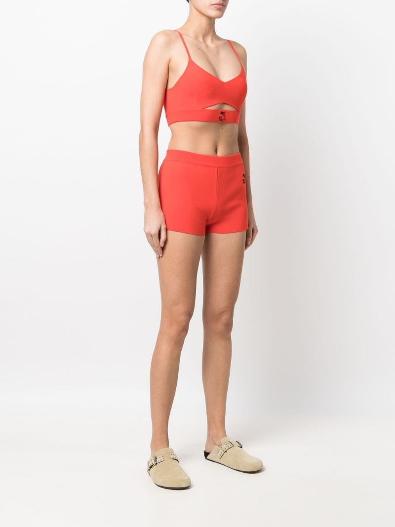 fine-knit logo-embroidered co-ord - 5