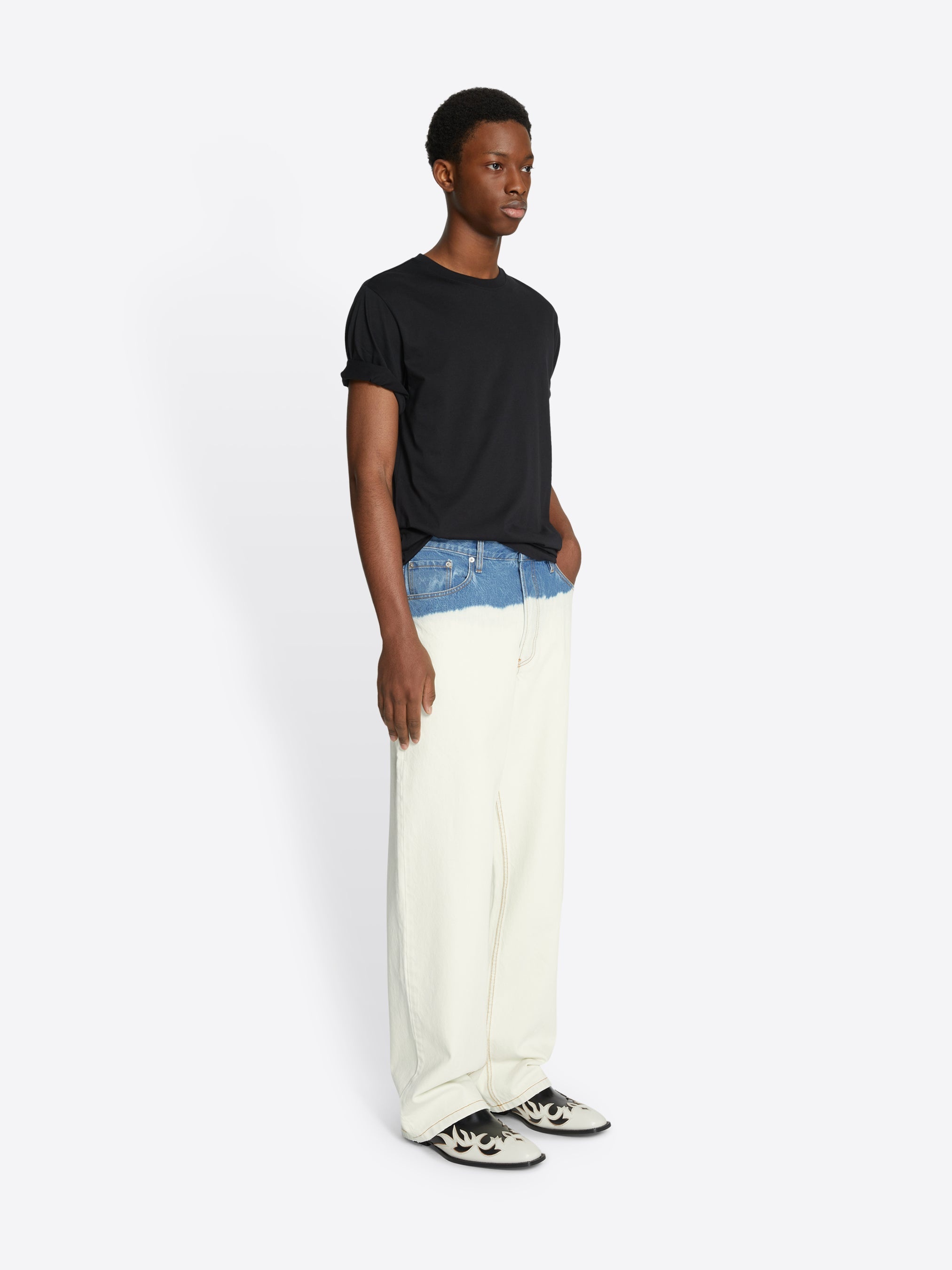 BLEACH DIPPED JEANS - 3