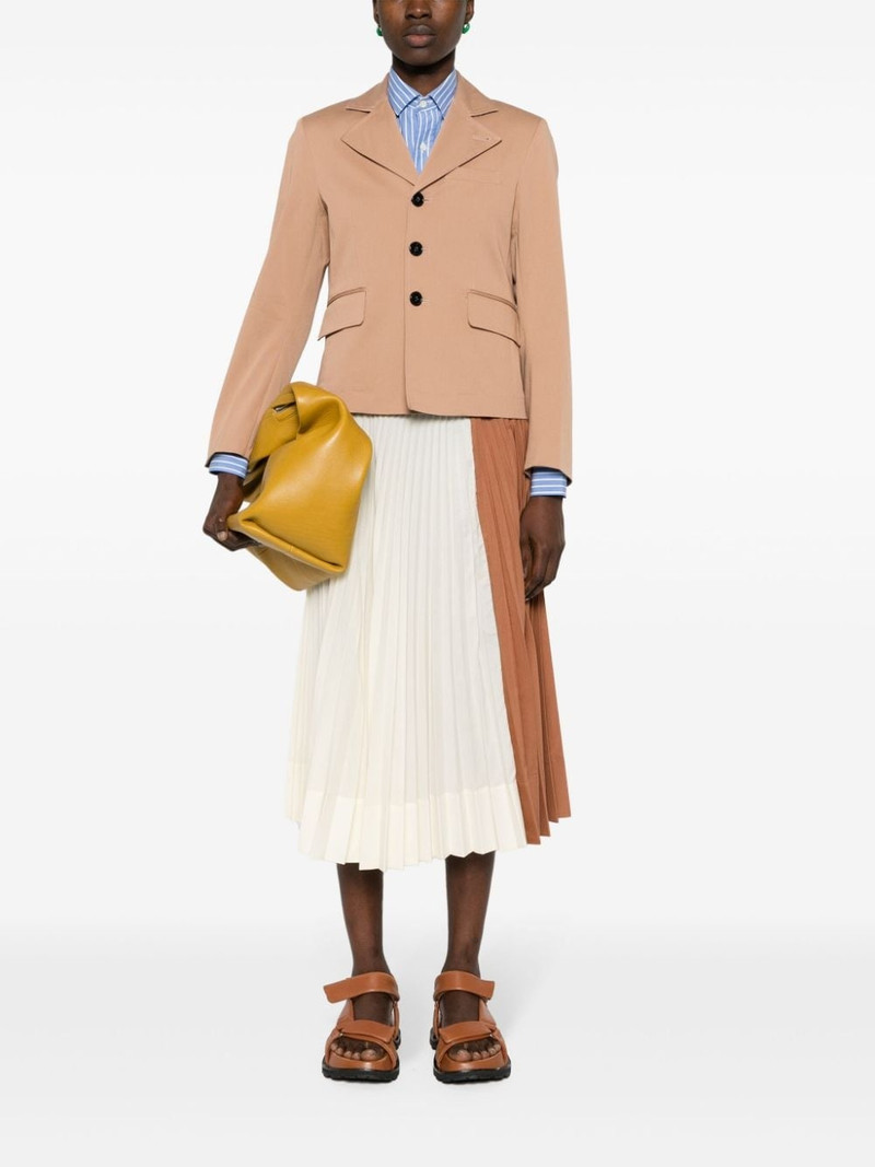 Plan C high-waist pleated skirt outlook