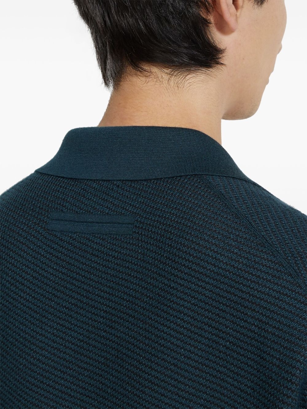 knitted polo shirt - 4