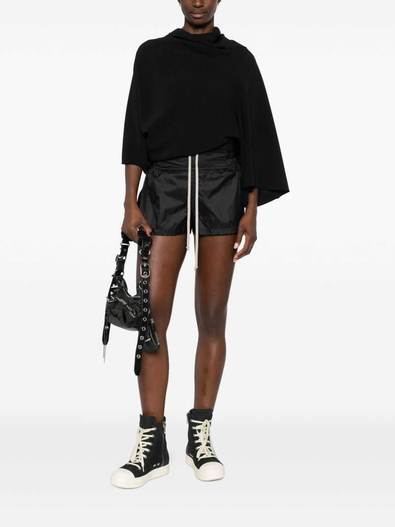Rick Owens shirred drawstring-waist boxing trousers outlook