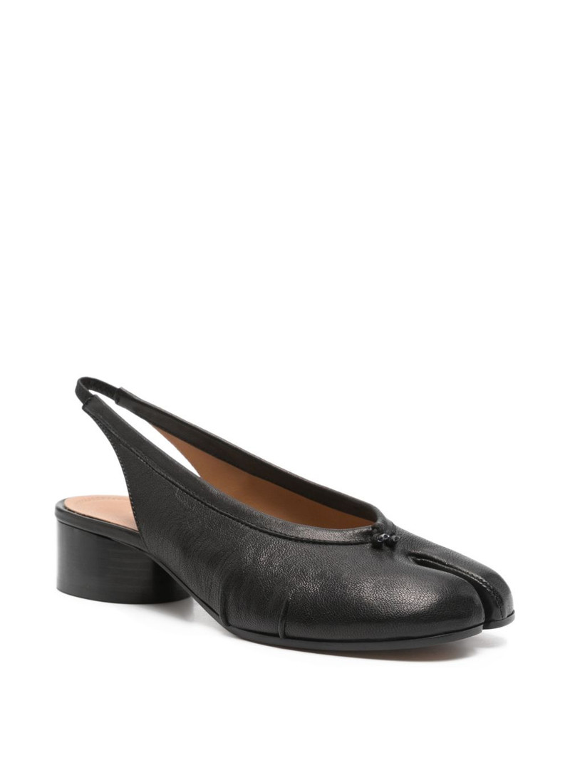 MM6 Maison Margiela Tabi leather pumps outlook