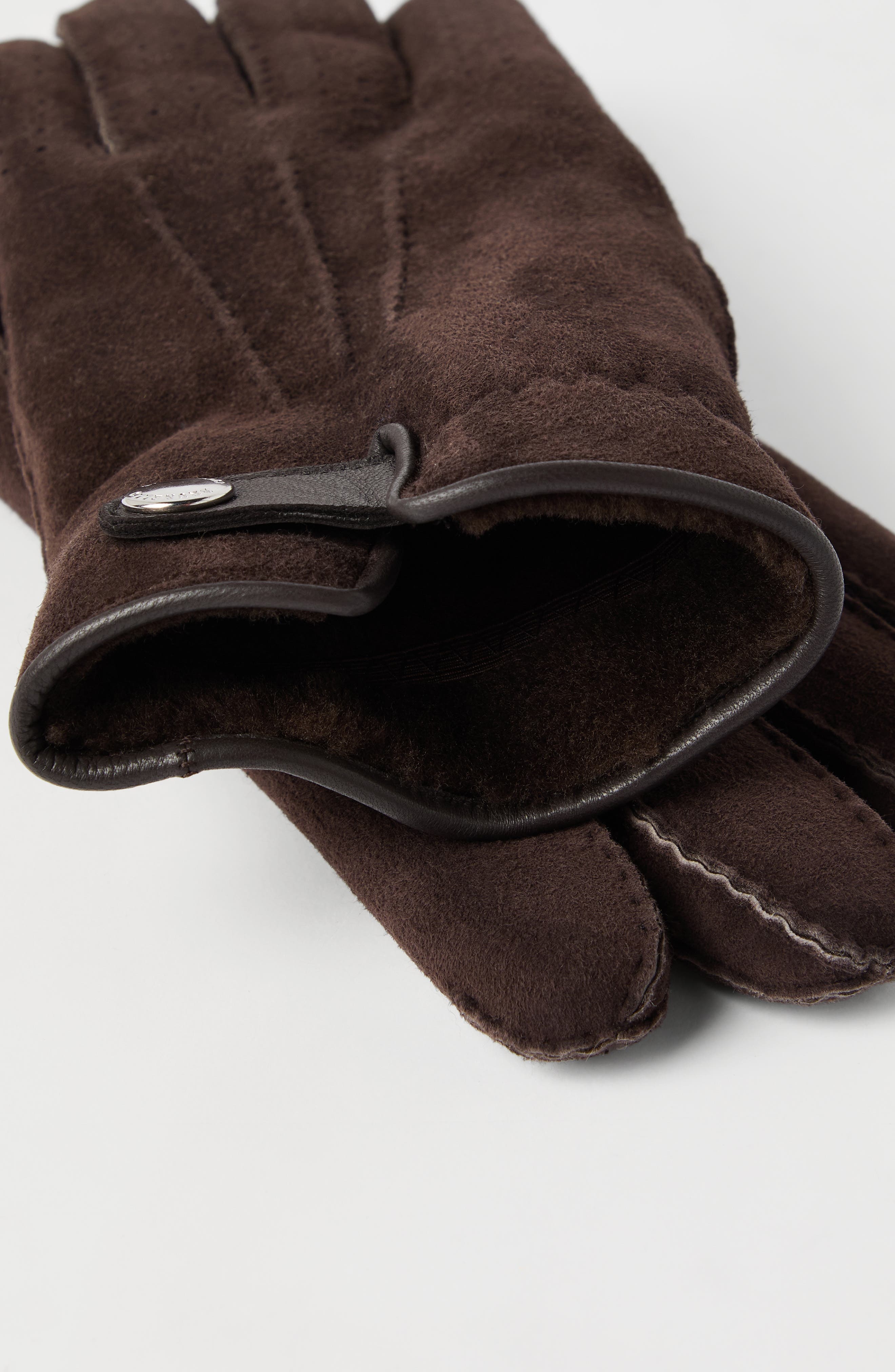 Brunello Cucinelli Shearling gloves in Brown at Nordstrom - 3