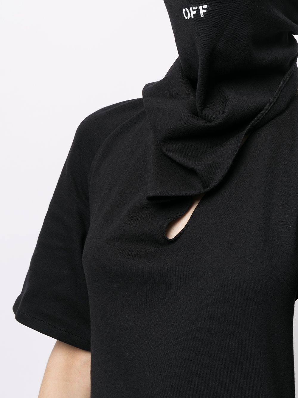 short-sleeve backless dress - 5