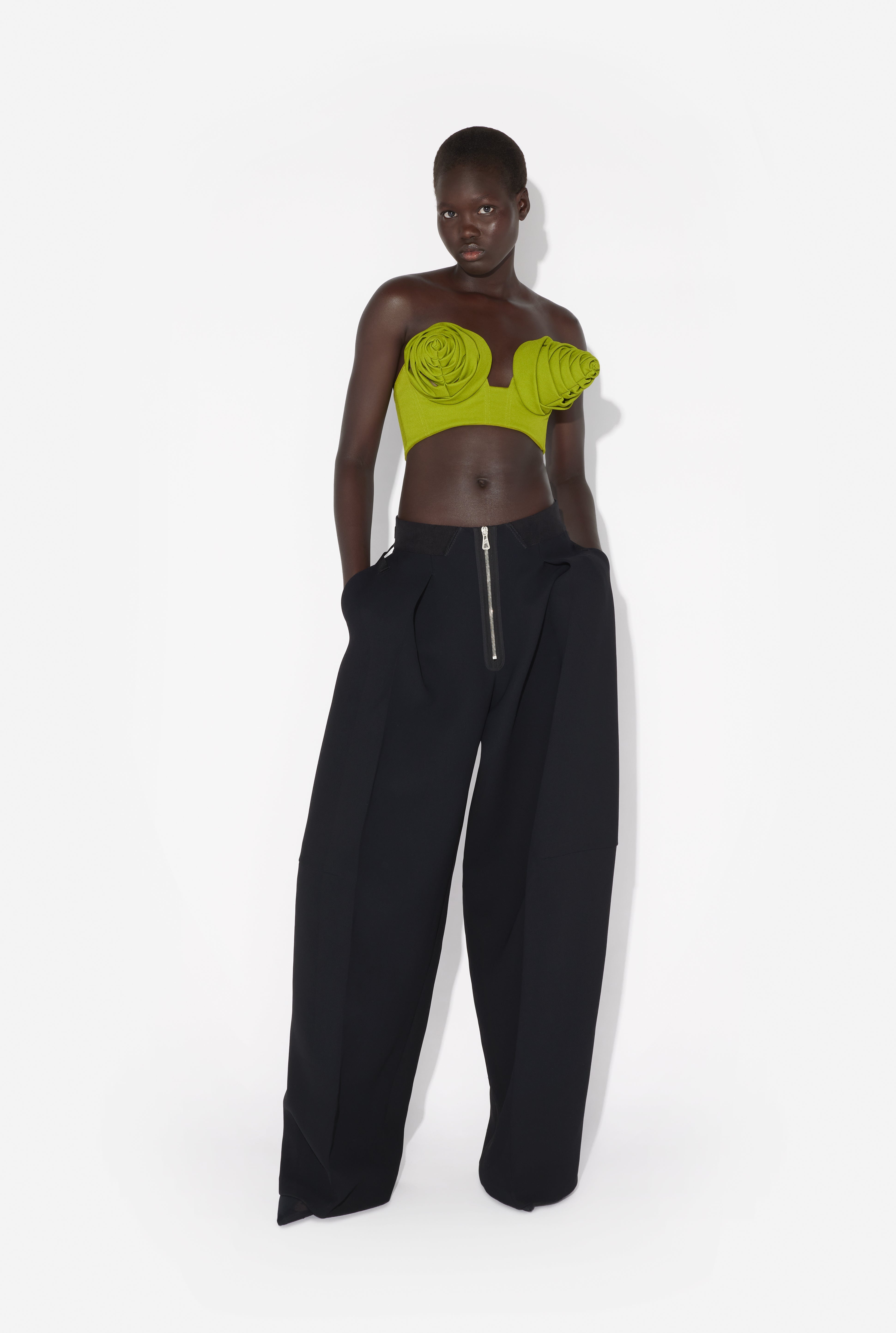 THE GREEN CONICAL CUP BRA - 3