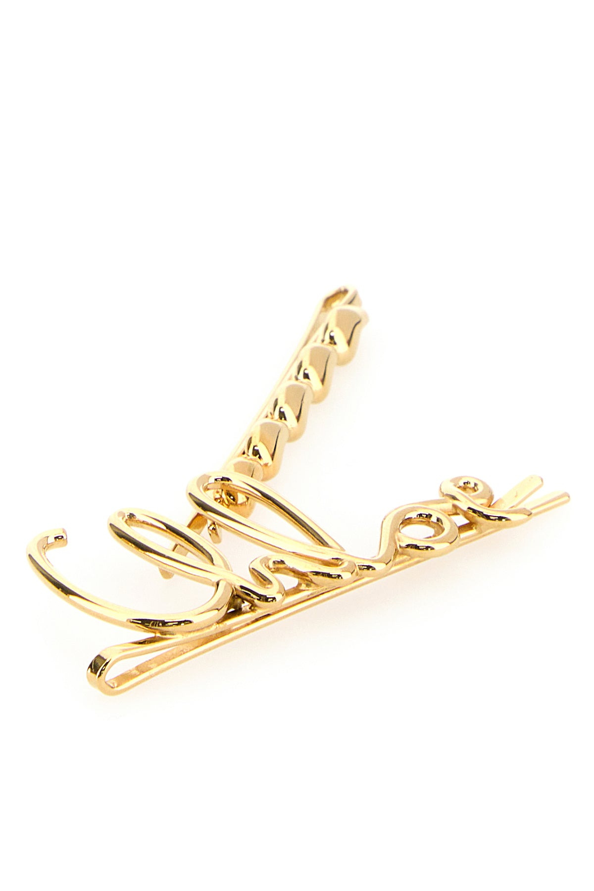 Gold metal Chloé Iconic hair clips - 2