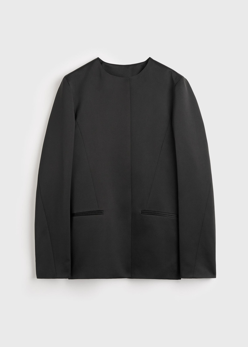 Satin dinner jacket black 1