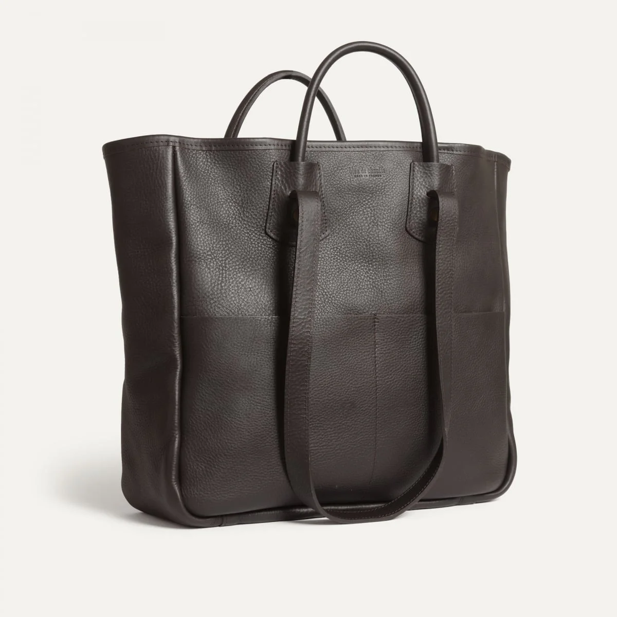 MELINE TOTE BAG - DARK BROWN - 1