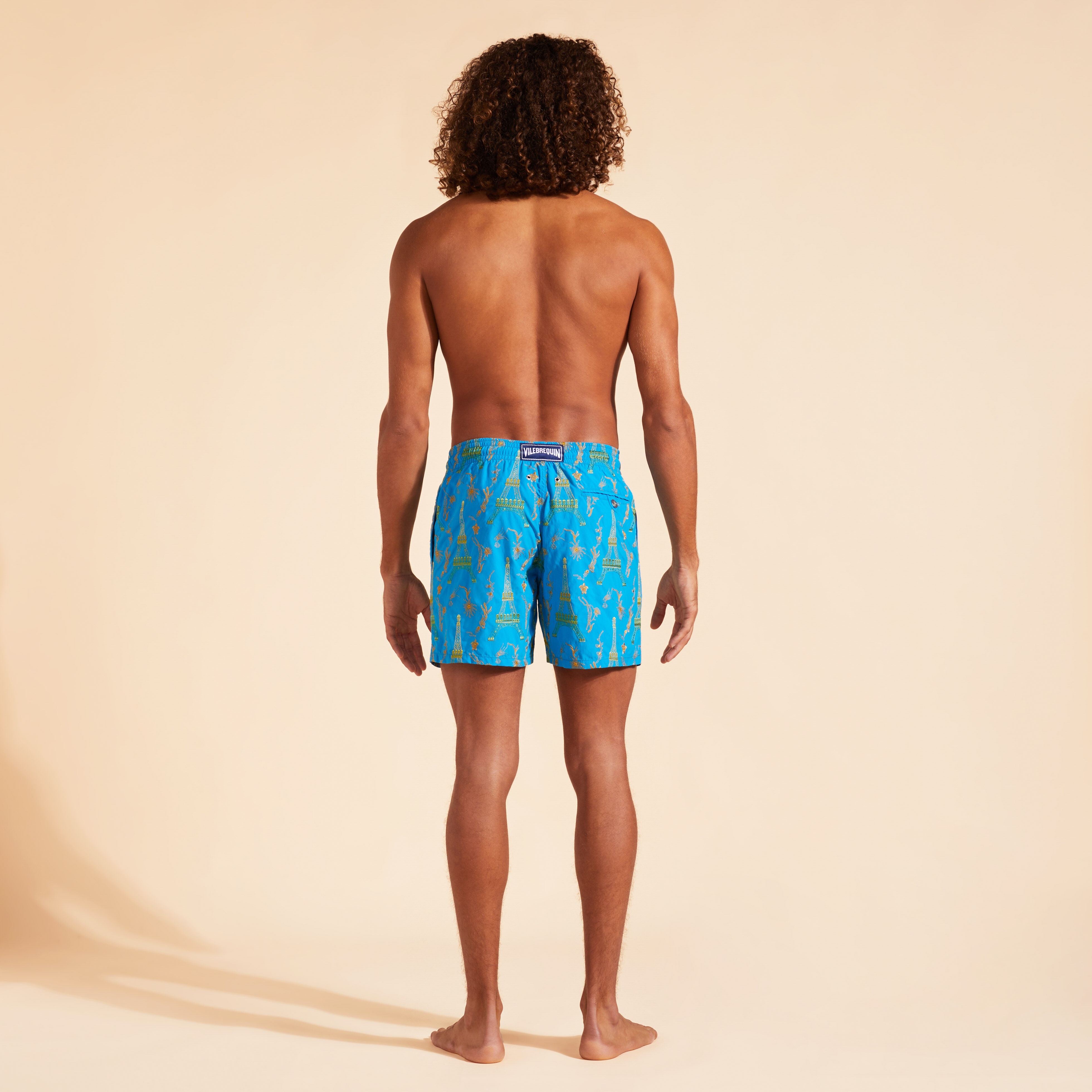Men Swim Trunks Embroidered Poulpe Eiffel - Limited Edition - 4