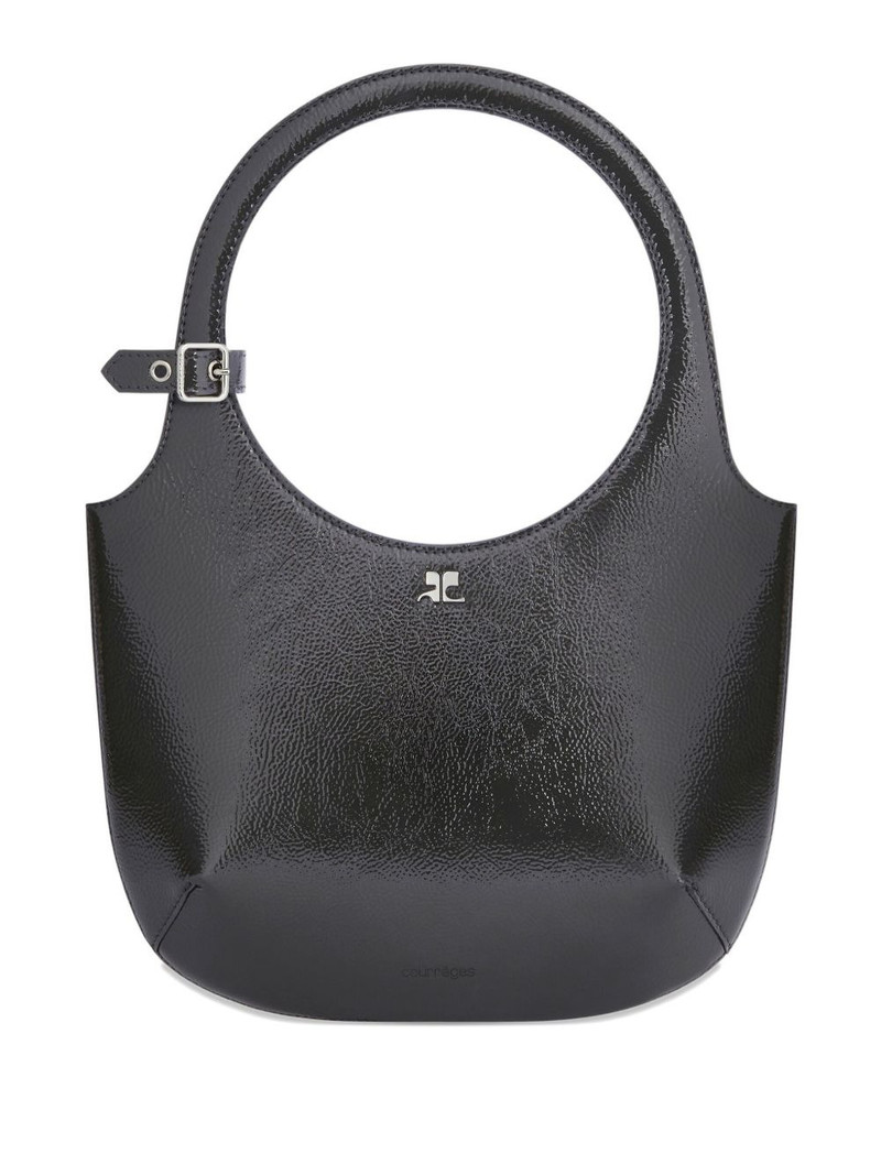 leather curved handbag 1