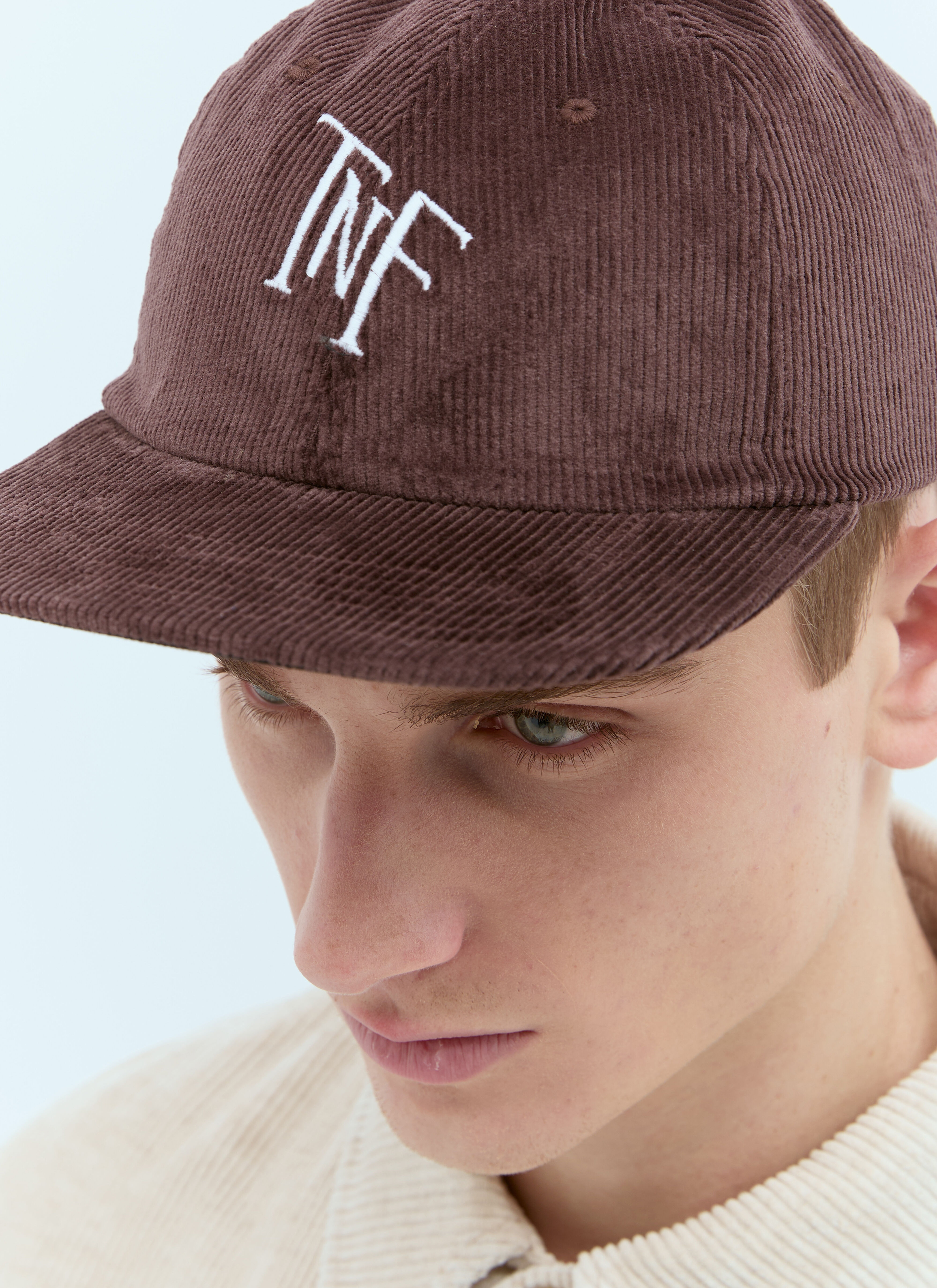 Logo Embroidery Corduroy Baseball Cap - 5