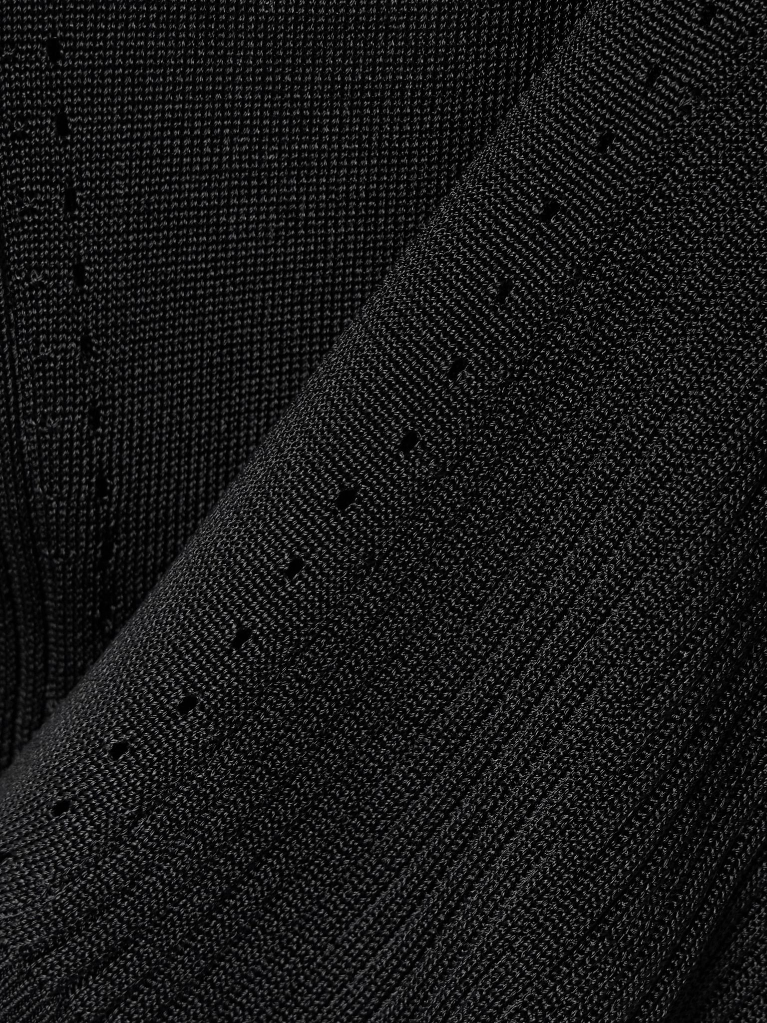 Eden pointelle-knitted T-shirt Black - 4