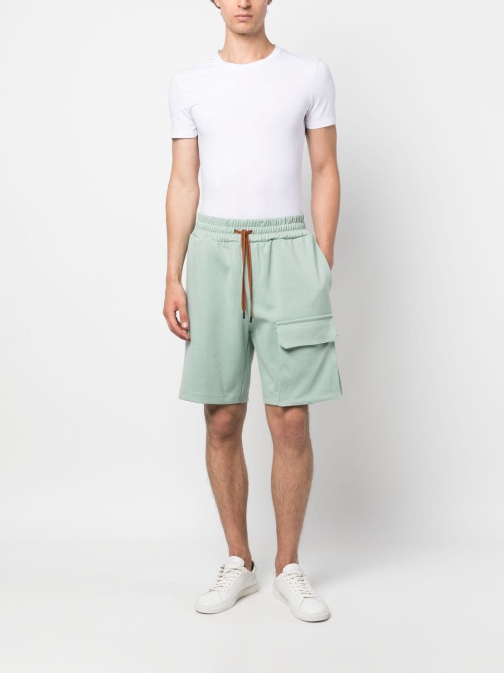 short-sleeved stretch-cotton T-shirt - 2