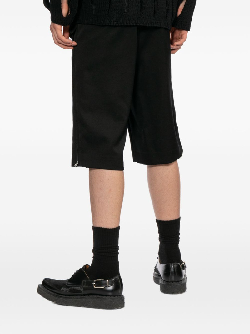 zip-detail wool shorts 4