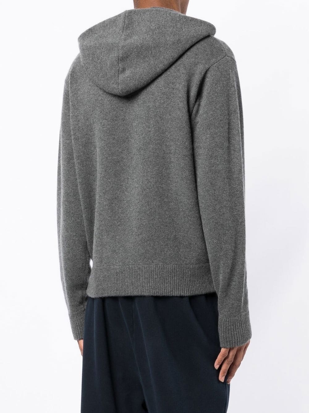 fine-knit hooded jumper - 4