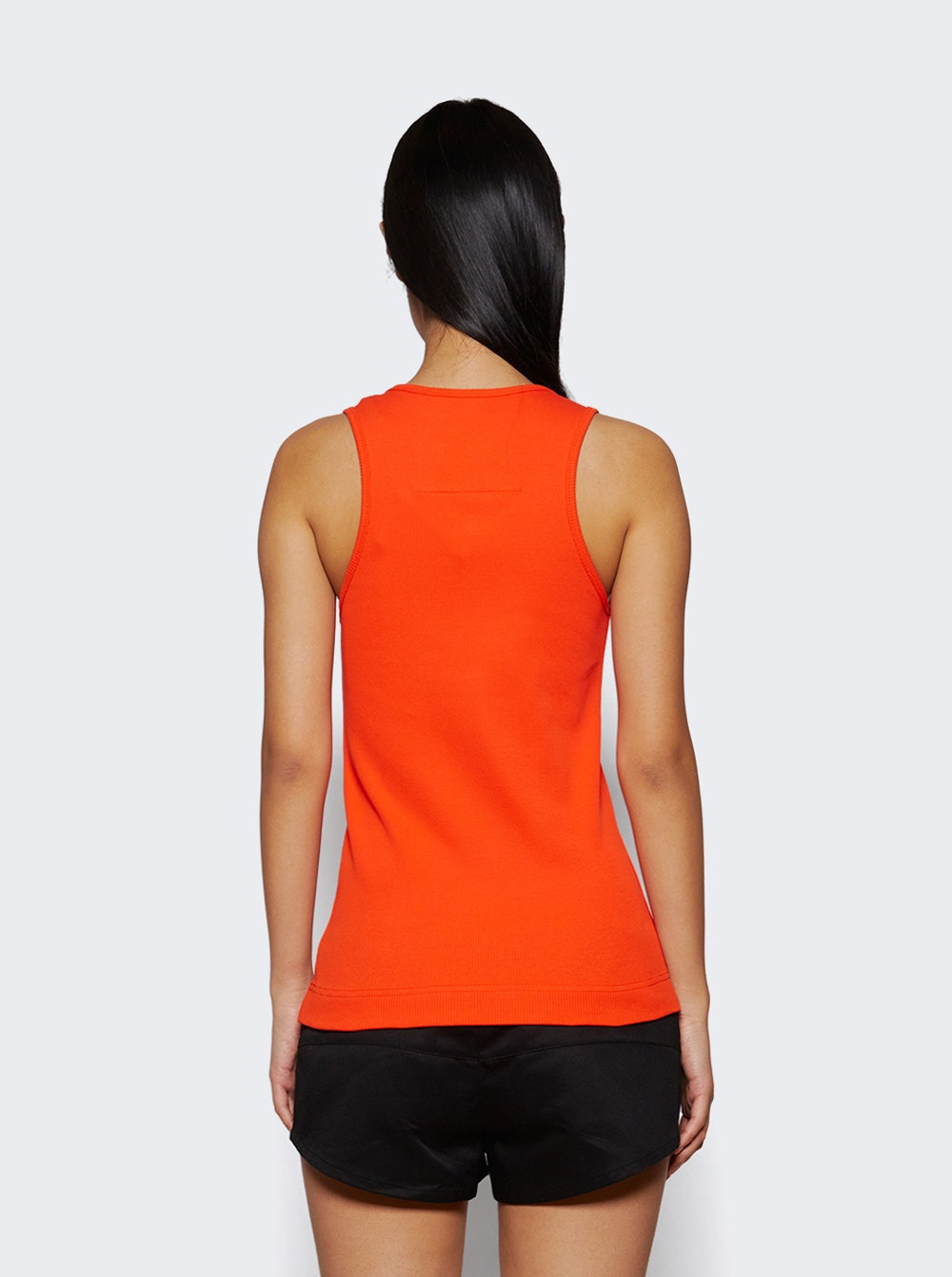 4g Rib Tank Top Orange - 4