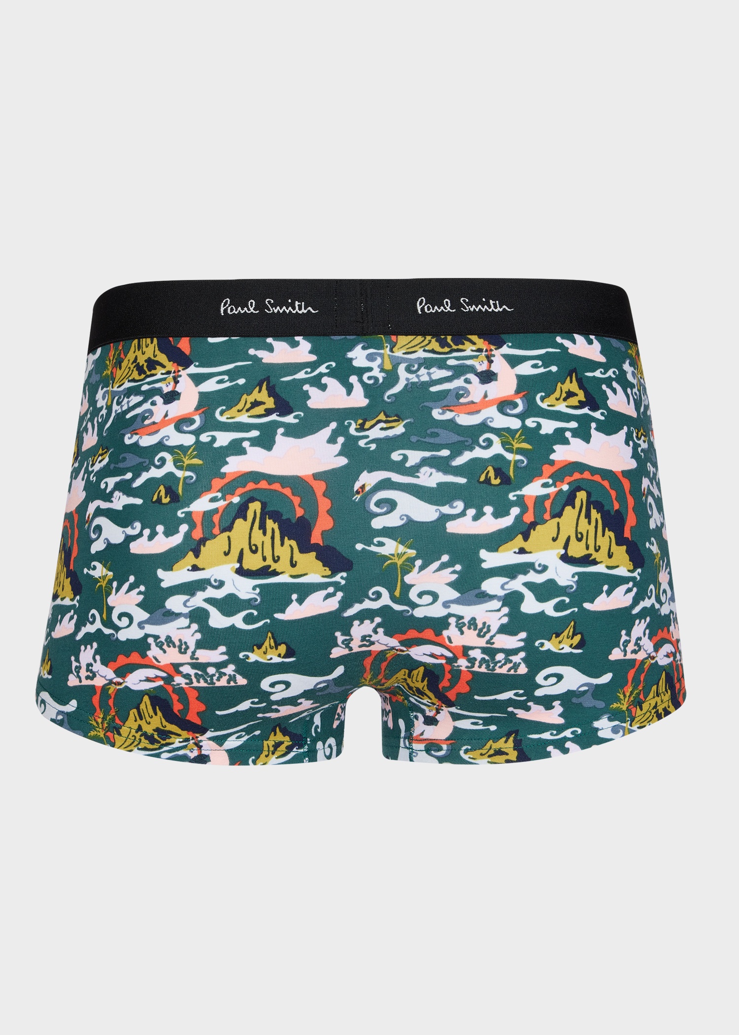 Teal 'Island' Print Boxer Briefs - 2