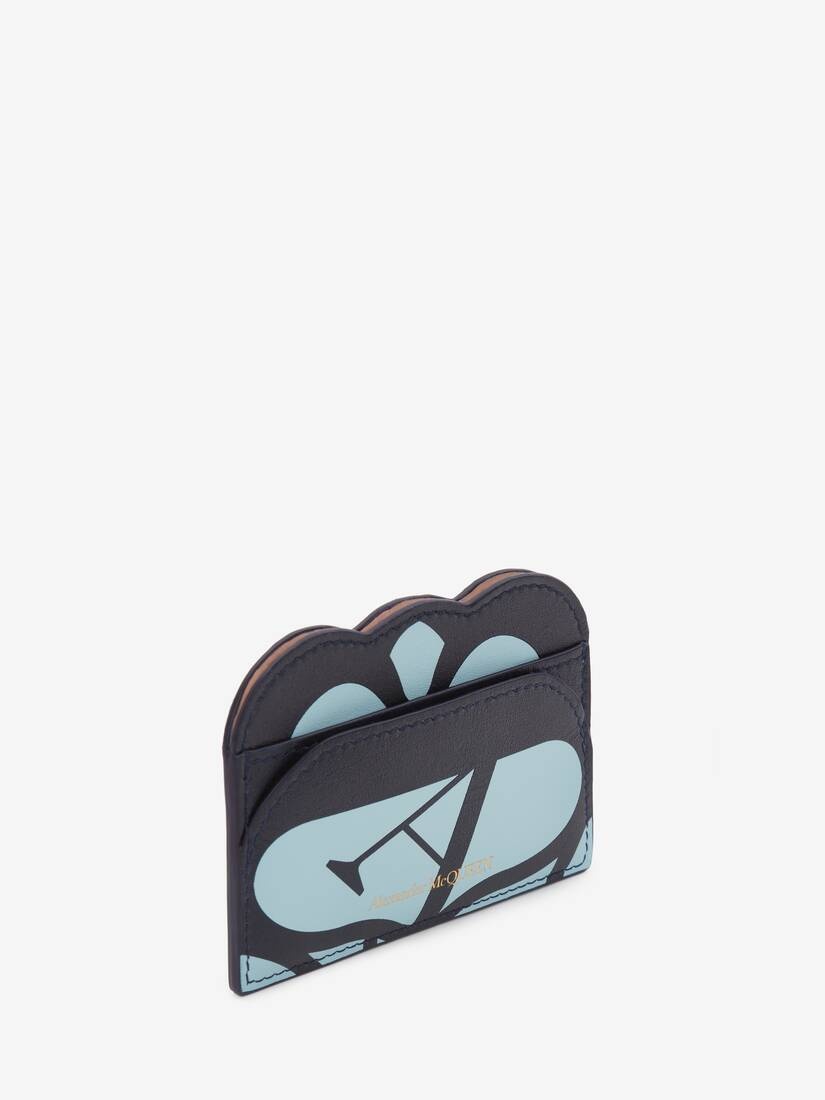Seal Logo Card Holder in Pale Blue - 2