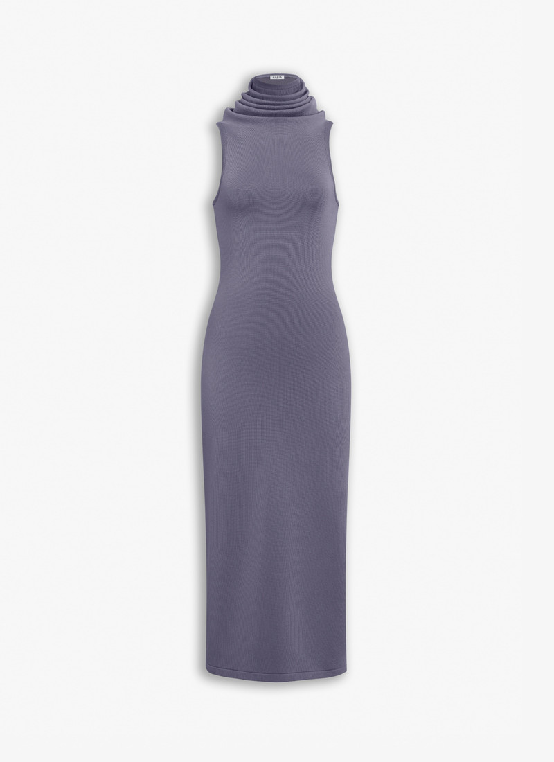 HOODED TUBE DRESS - 1