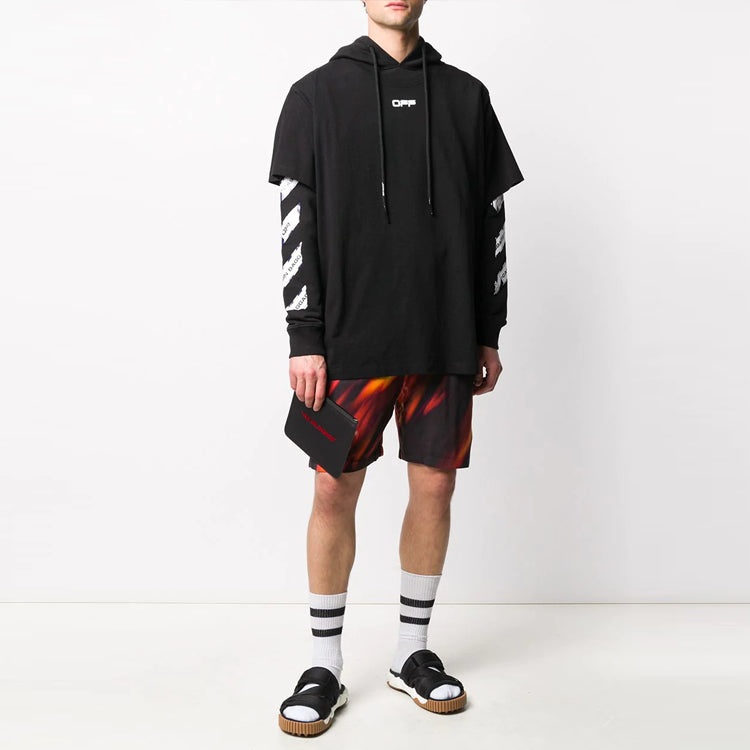 Off-White SS20 Airport Tape Mens Hoodie Long Sleeve OMAB033S201850031088 - 2