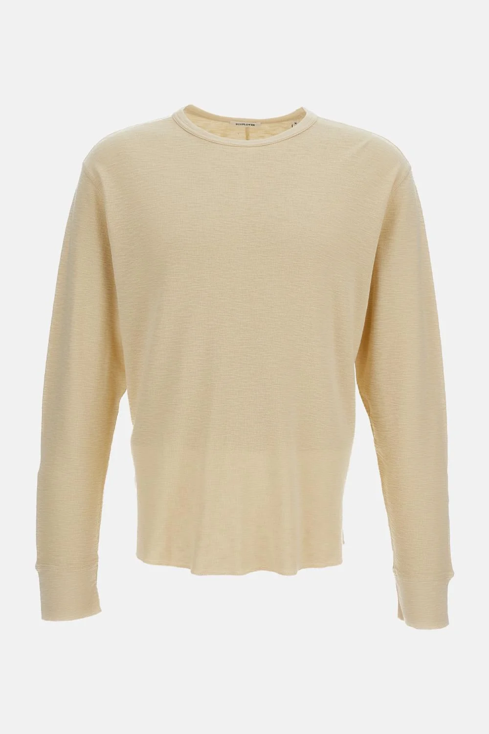 Waffle-Knit Long-Sleeve Tee - 1