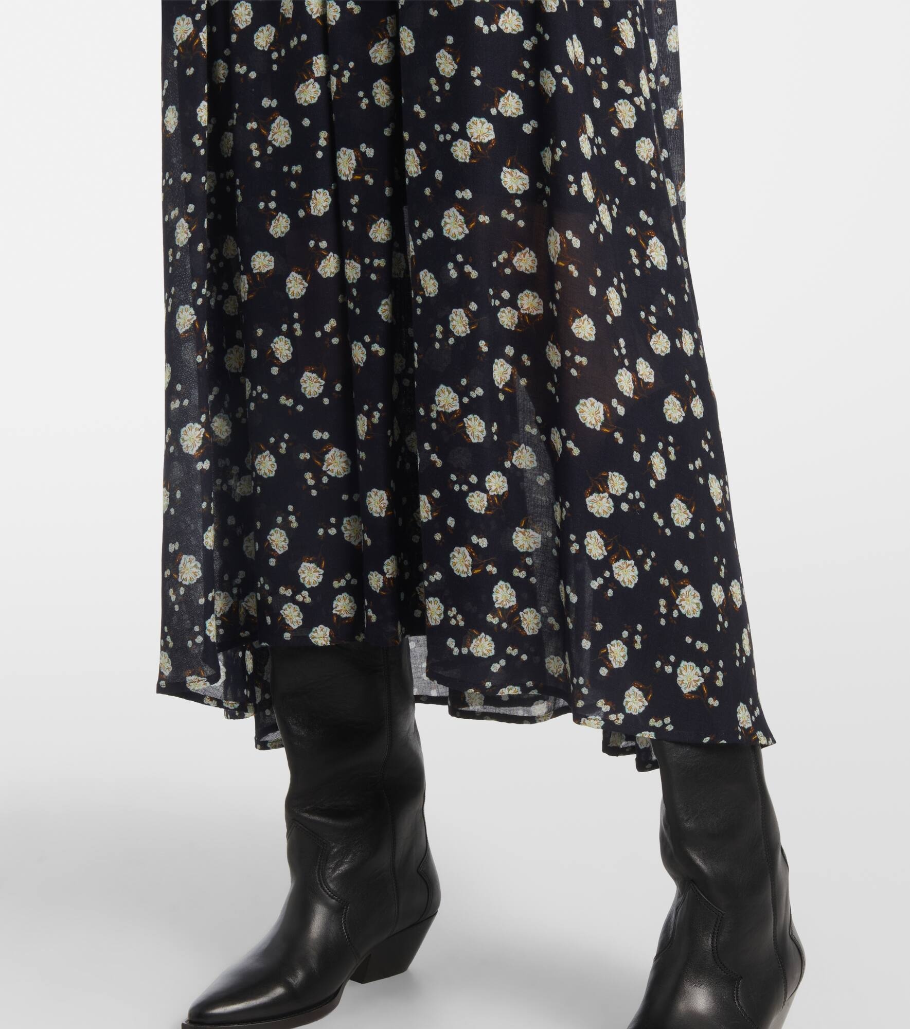 Floral Volumes printed maxi dress - 6