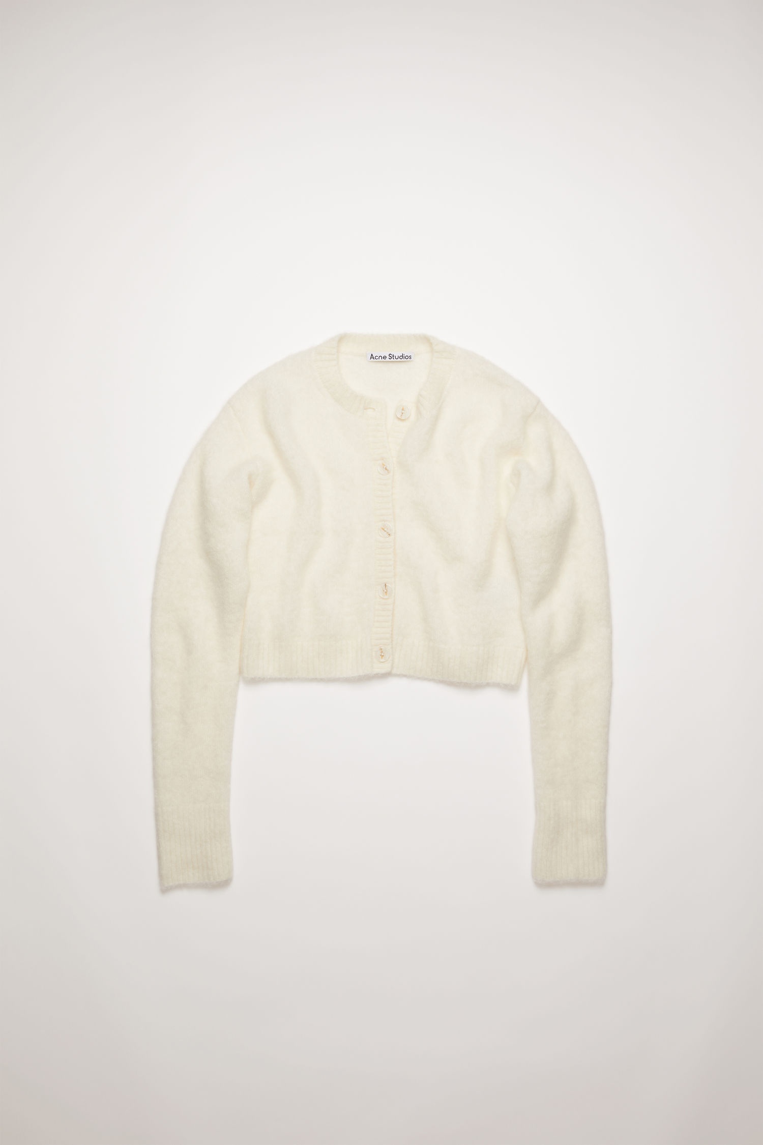 Cropped cardigan off white - 1