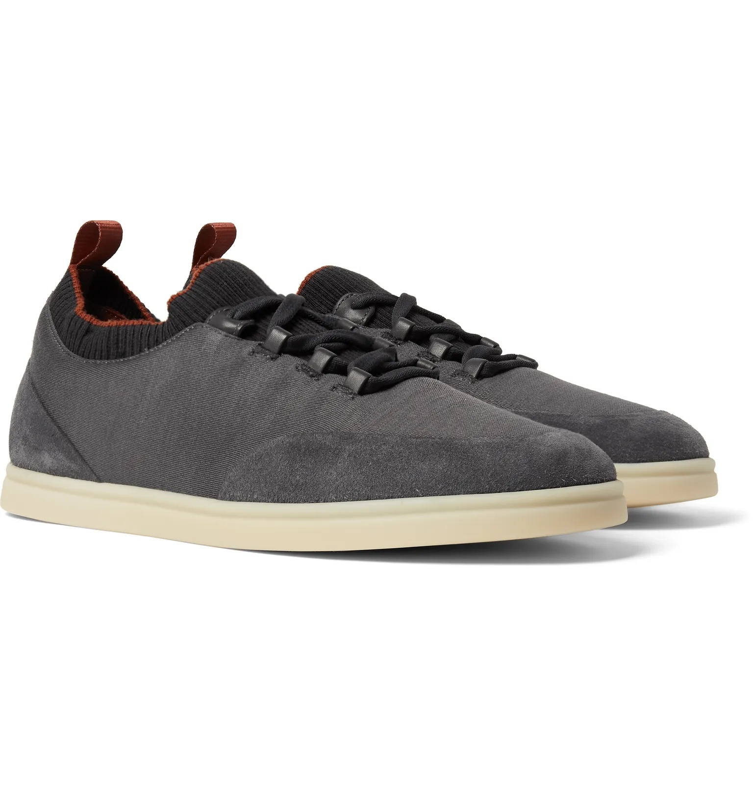 Soho Walk Suede-Trimmed Merino Wool Sneakers - 2