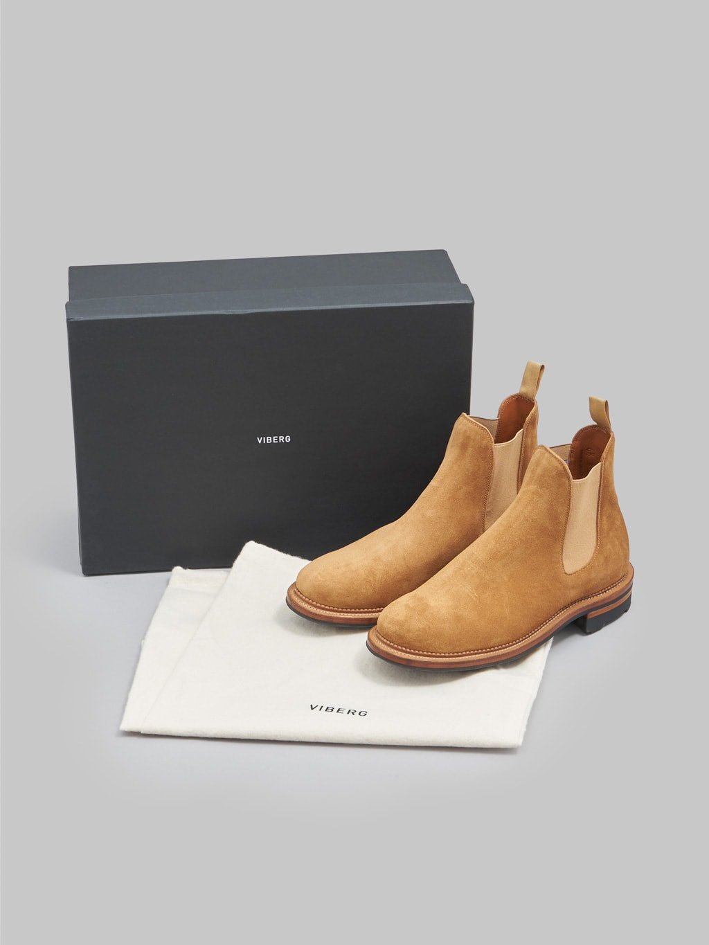 Viberg Chelsea Boot Anise Janus Calf Suede - 11