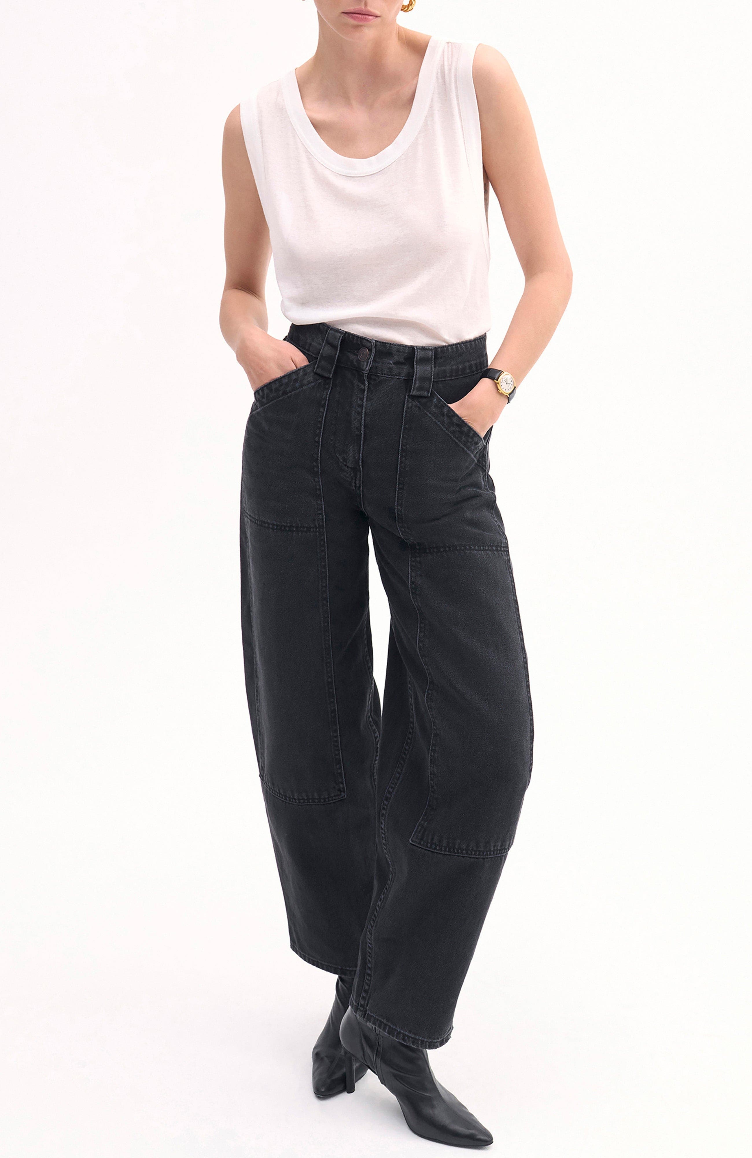 CO Loose Tank in Slub Jersey in White at Nordstrom - 1
