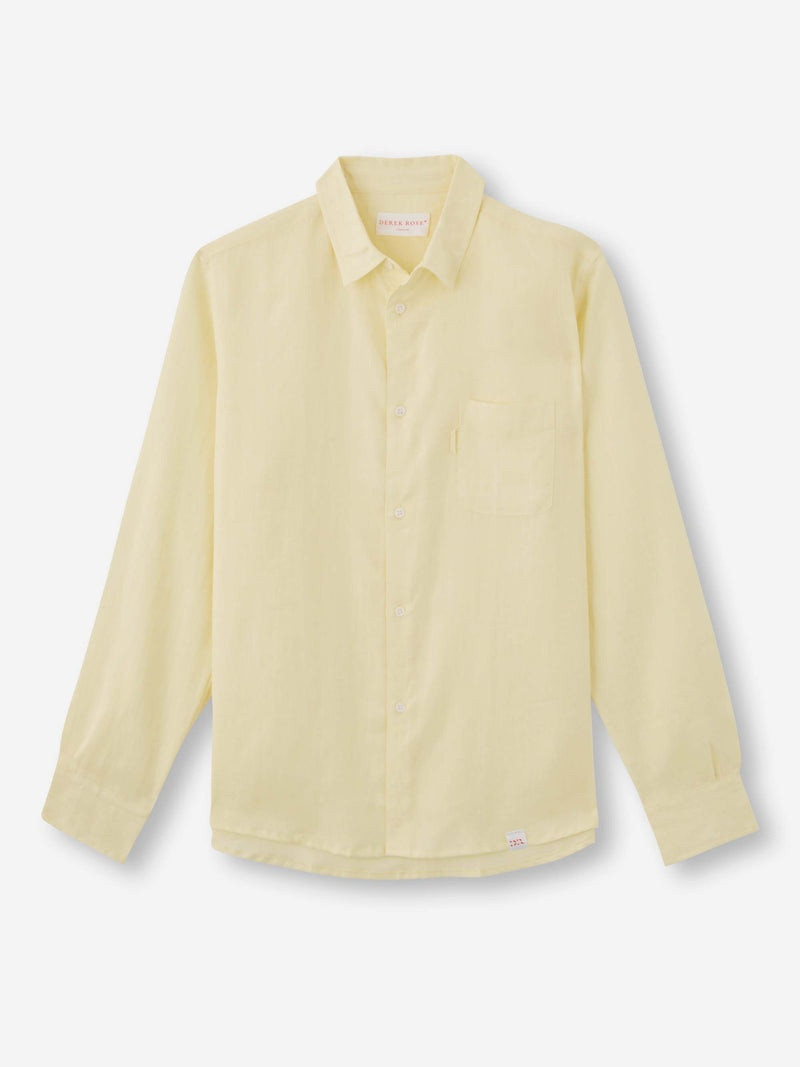 Men's Shirt Monaco Linen Buttermilk 1