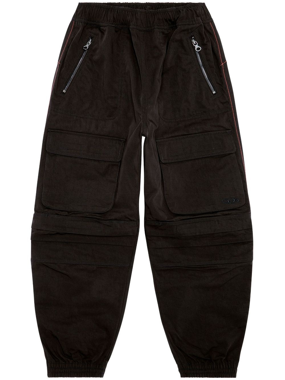 cargo-pocket tapered trousers - 1