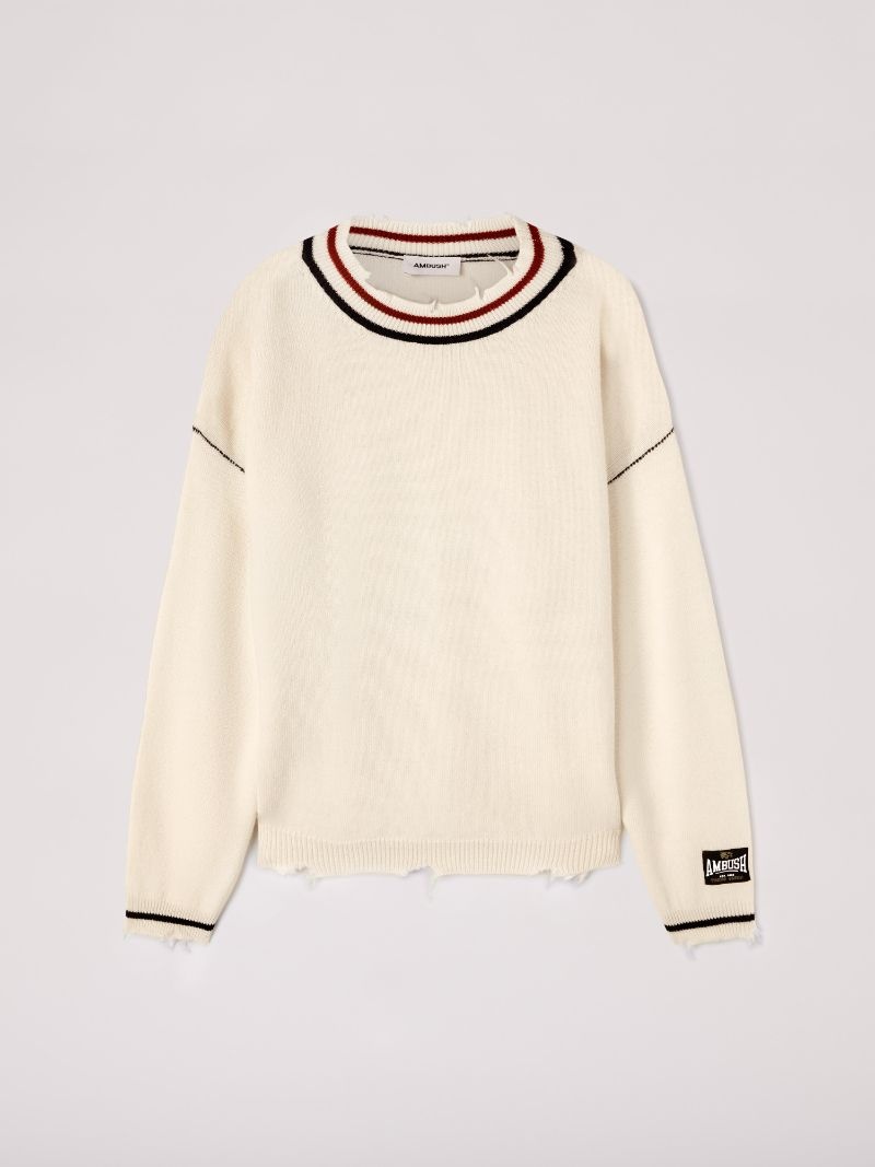 Rib Knit Crewneck - 1