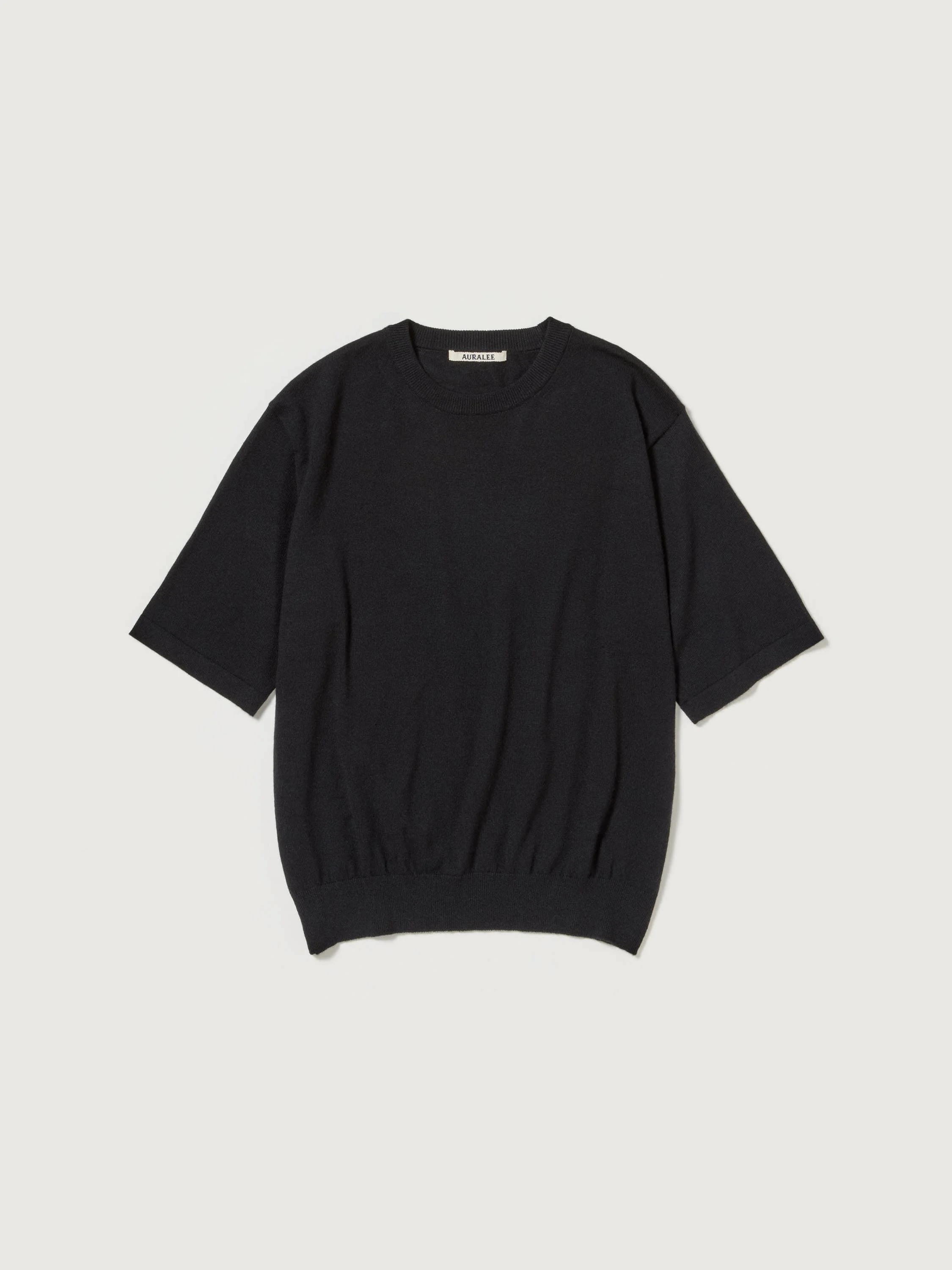 CASHMERE HARD TWIST KNIT TEE - 1