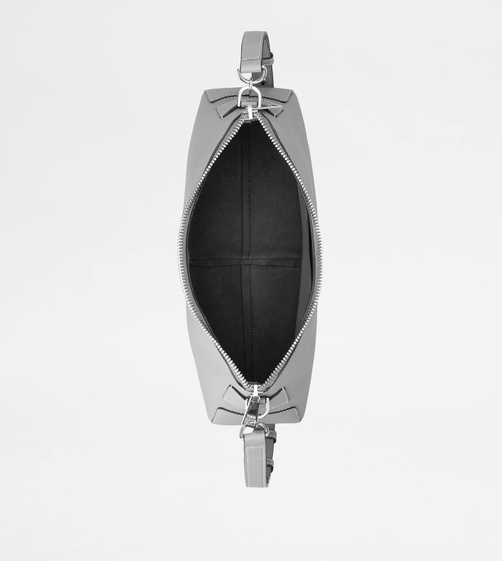 TOD'S DI BAG SWING SHOULDER BAG IN LEATHER MINI - GREY - 4