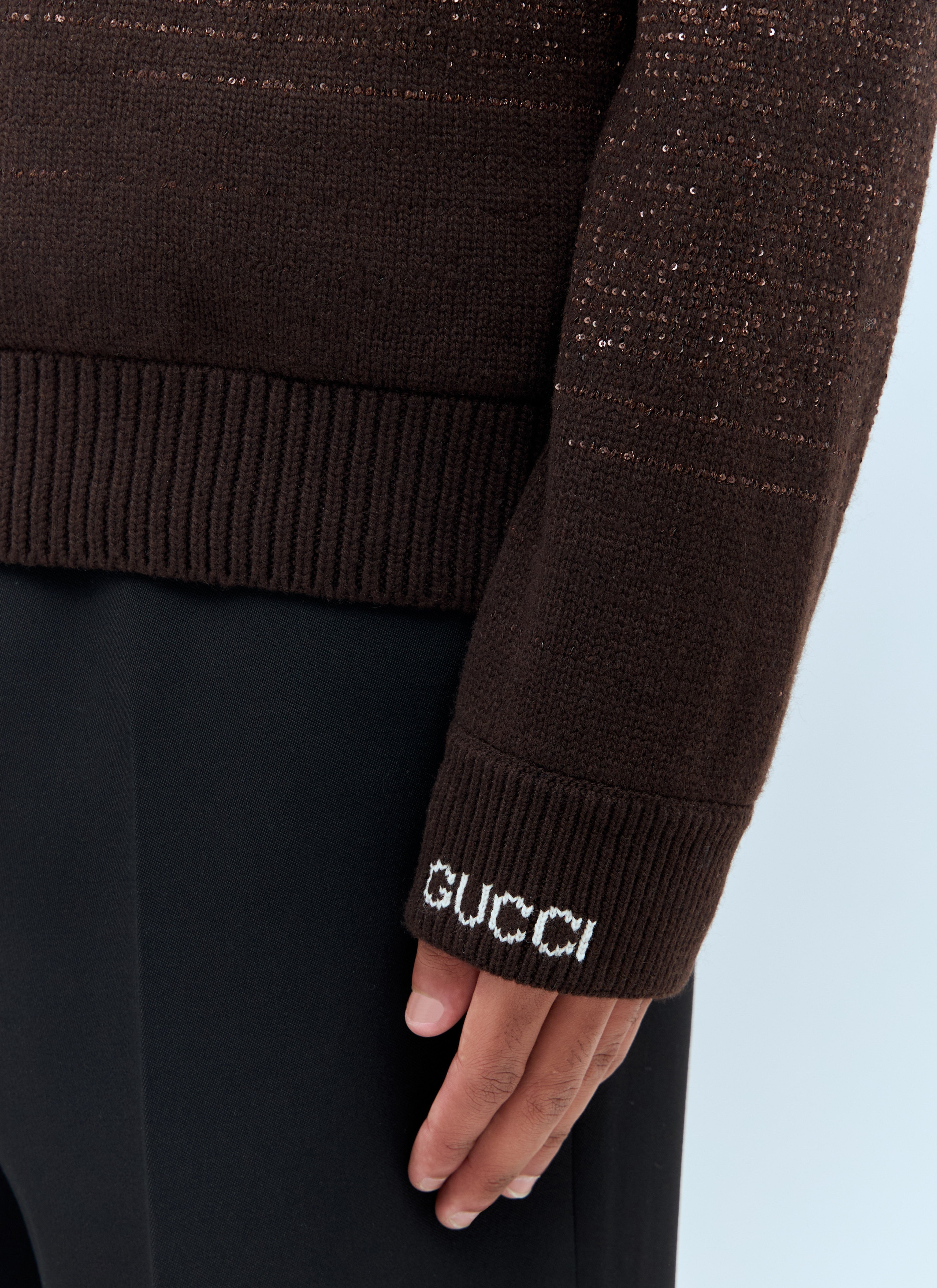 Gucci Men Sequin Crewneck Sweater - 4
