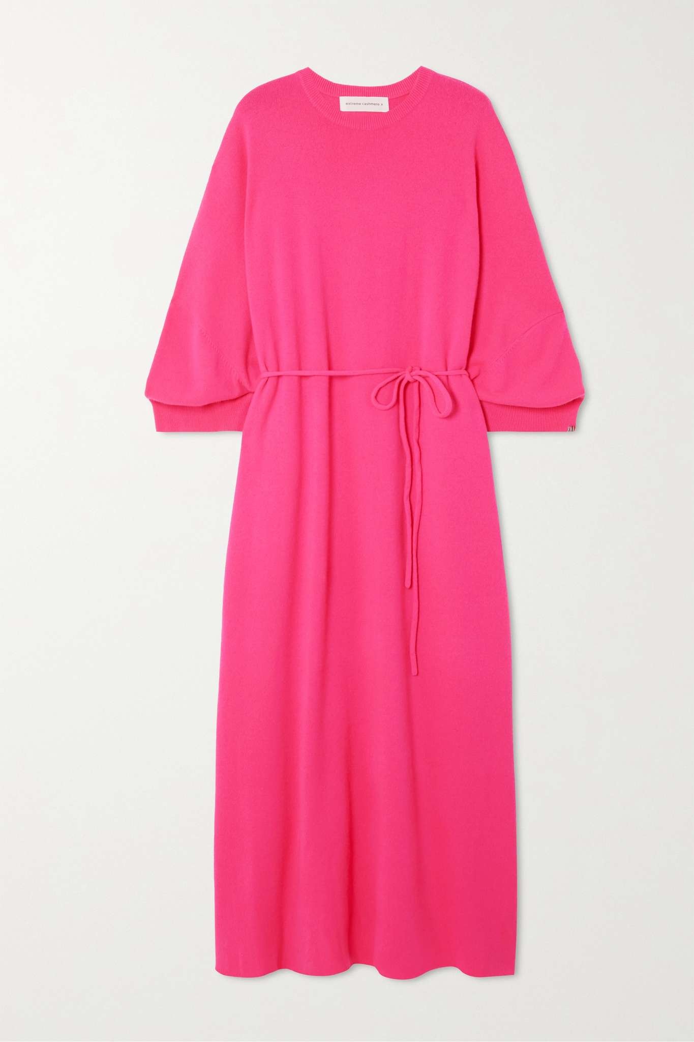 N°227 Ghost belted neon cashmere-blend maxi dress - 1