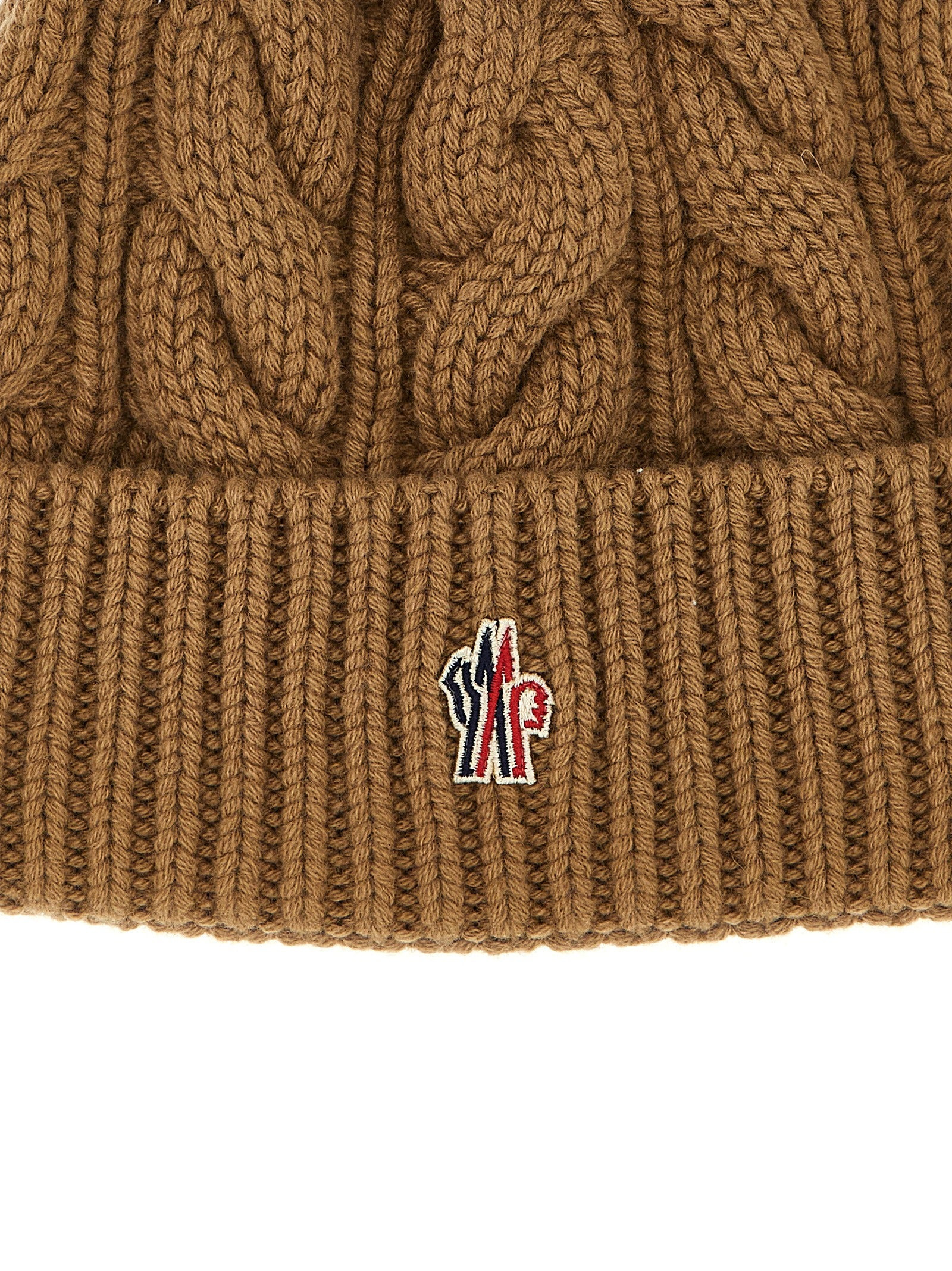Pompon Braided Cap Hats Brown - 3